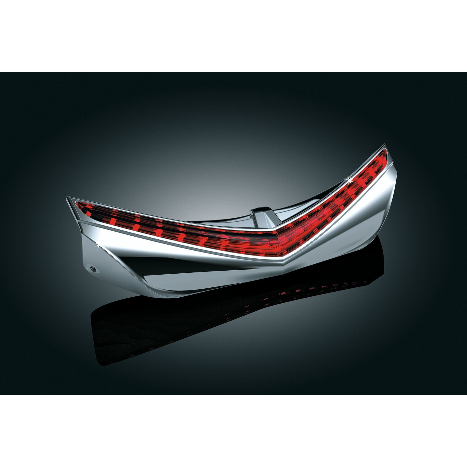 Kuryakyn, LED rear fender tip chrome, red lens