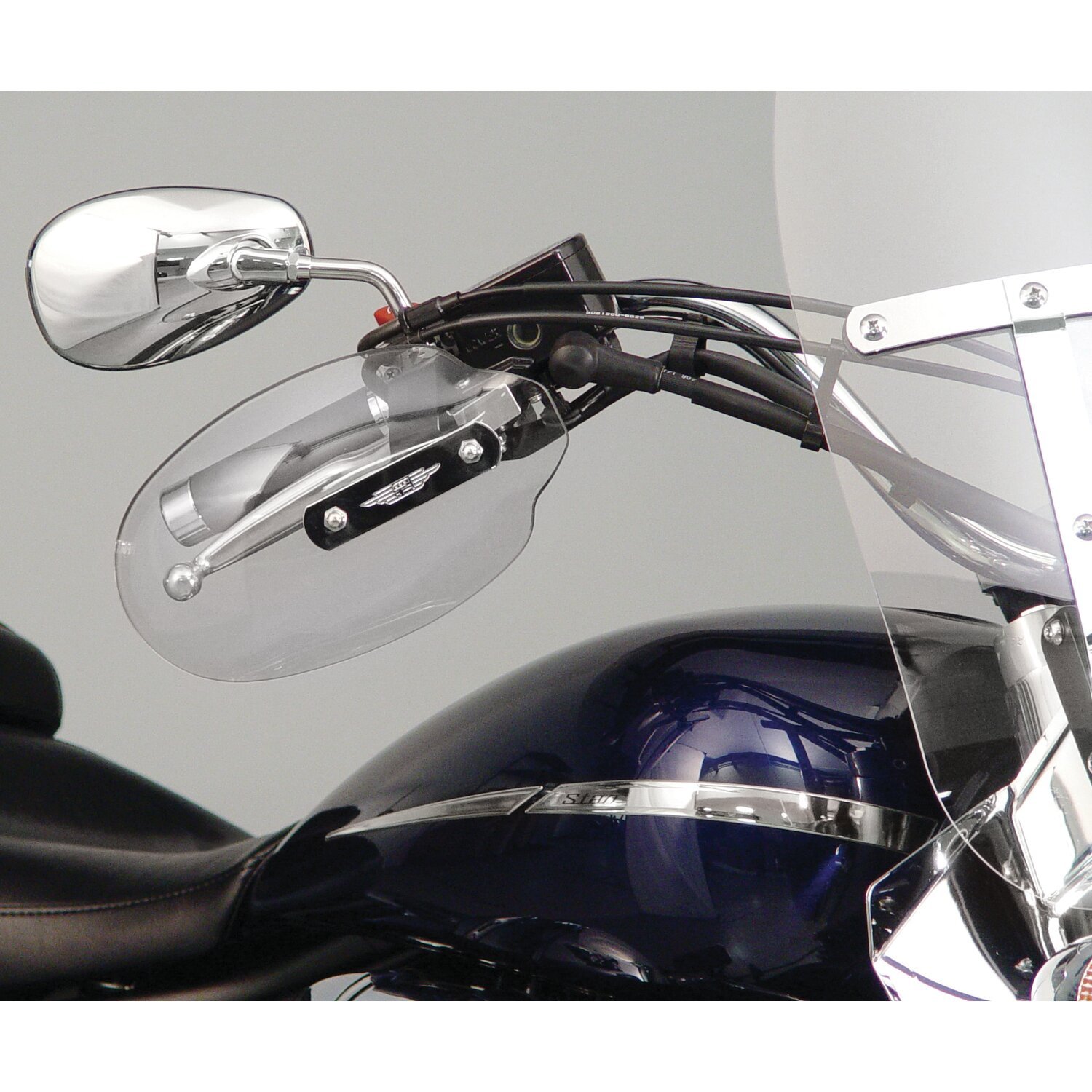 Unpainted — NC hand deflectors light tinted, Unpainted