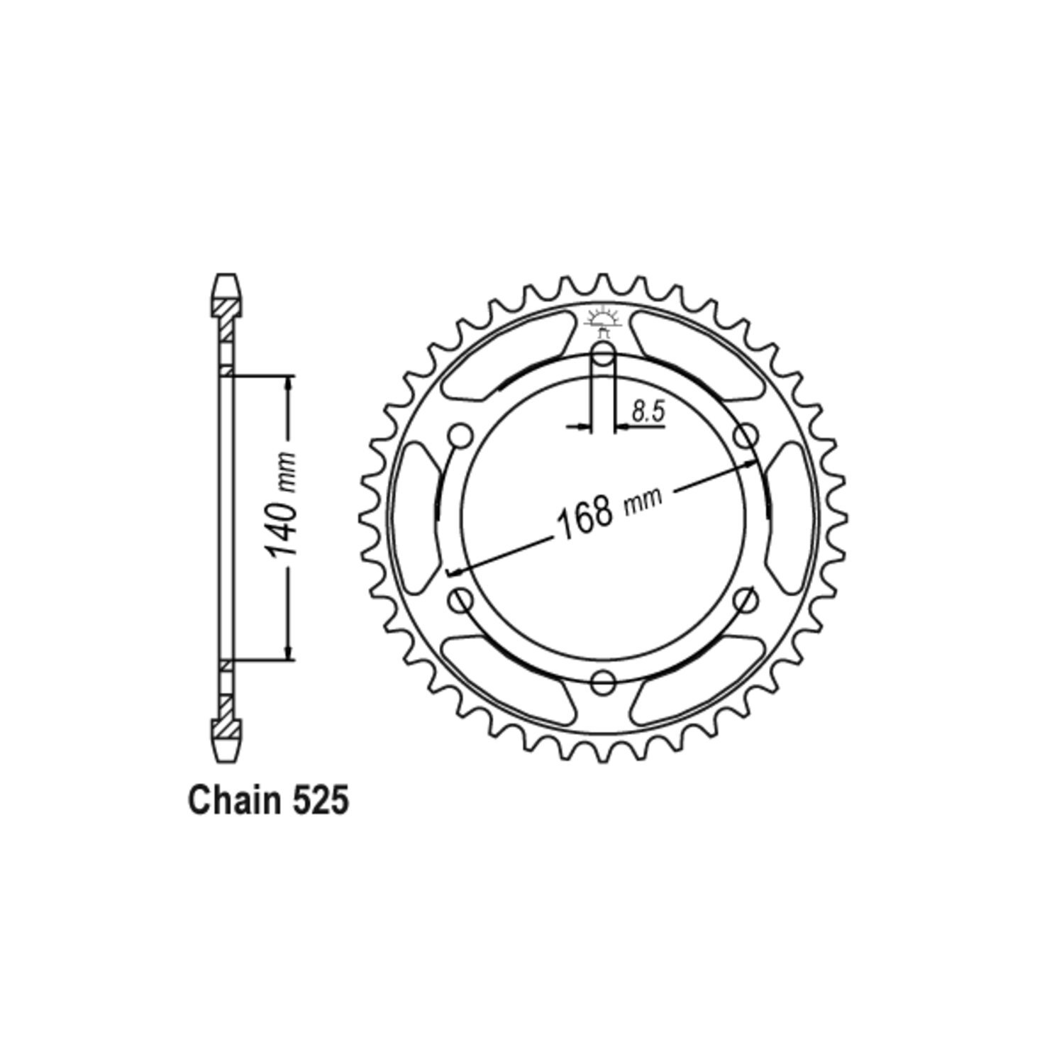 JT Rear Sprocket 6.42