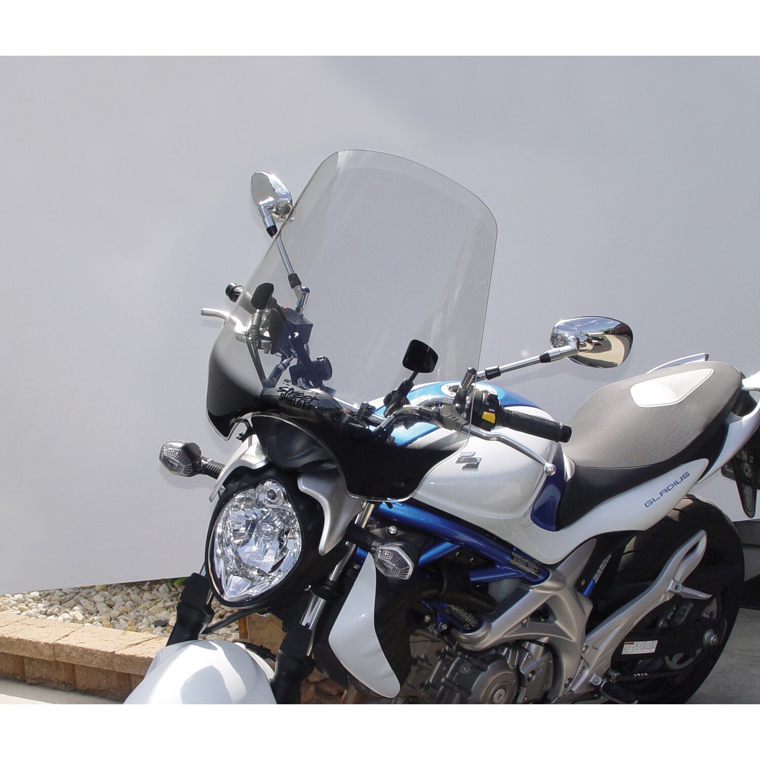 NC Street Shield EX™ windshield, light Unpainted, tinted