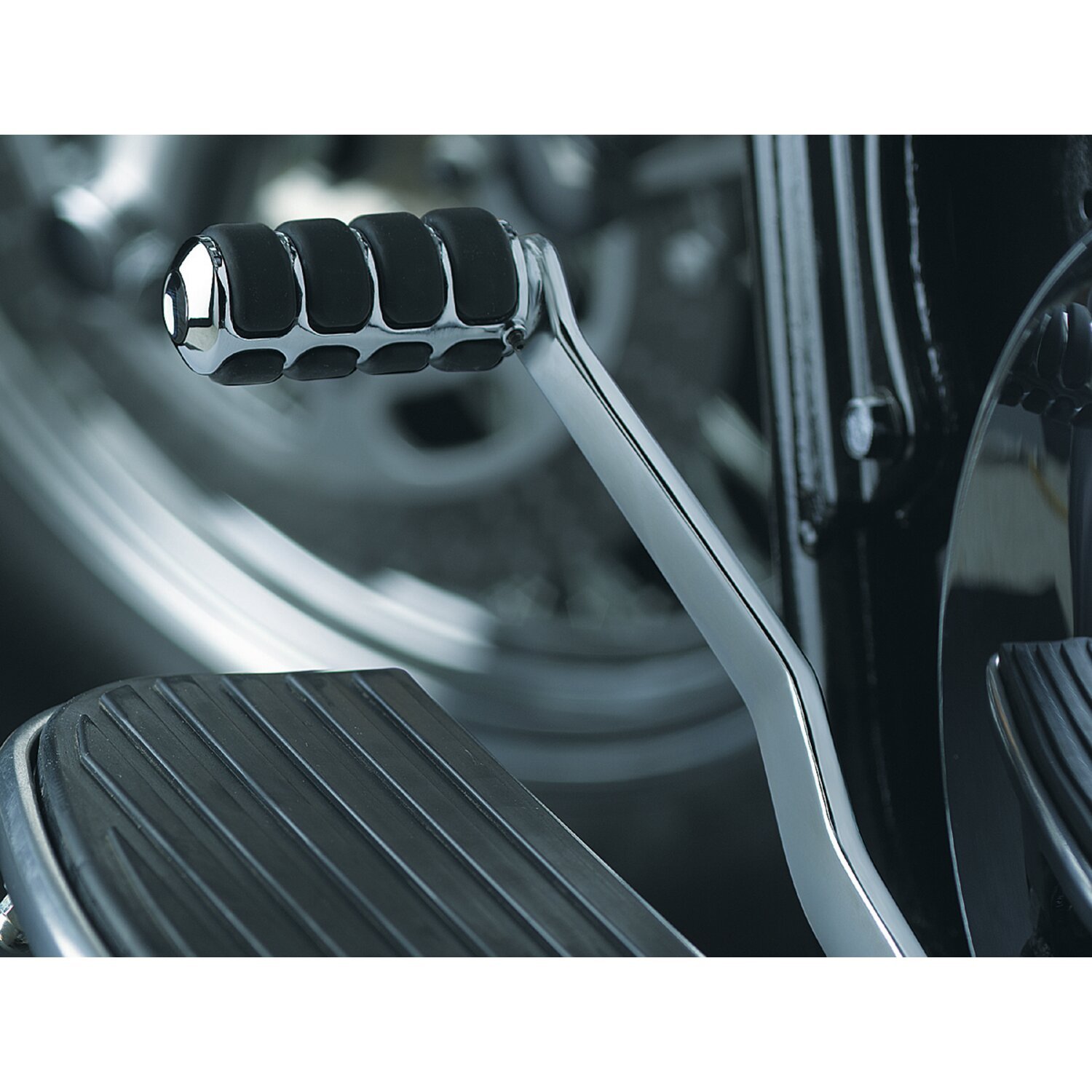 Kuryakyn, Round shift peg covers, Silver, Chrome