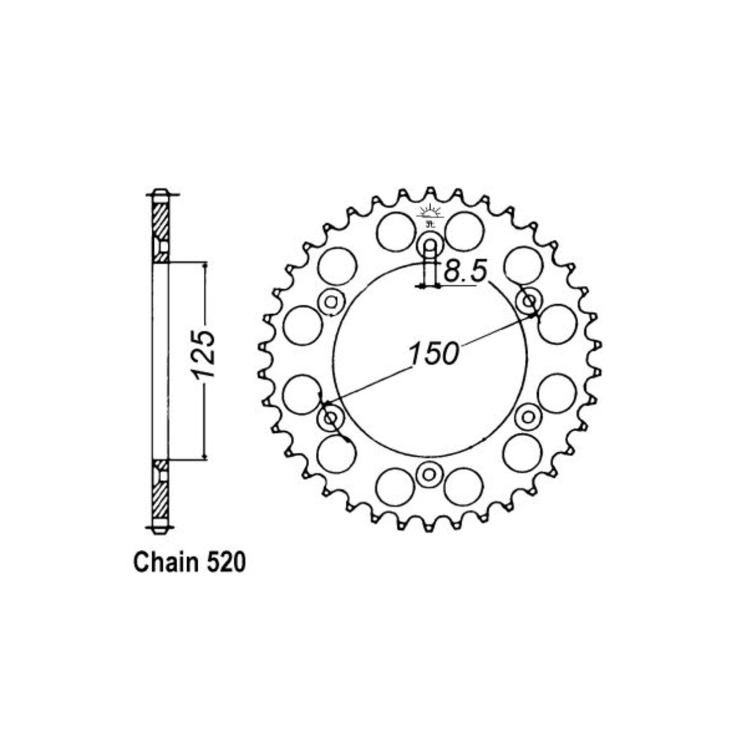 JT Rear Sprocket 897.42