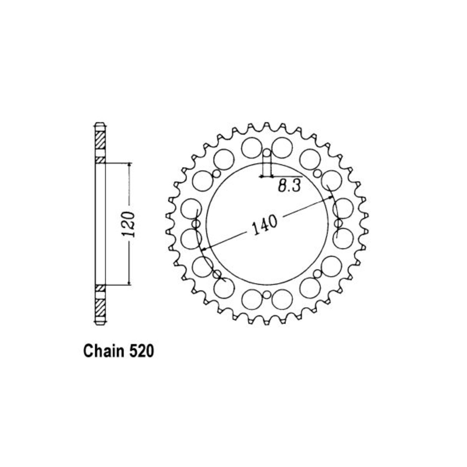 JT Rear Sprocket 487.43