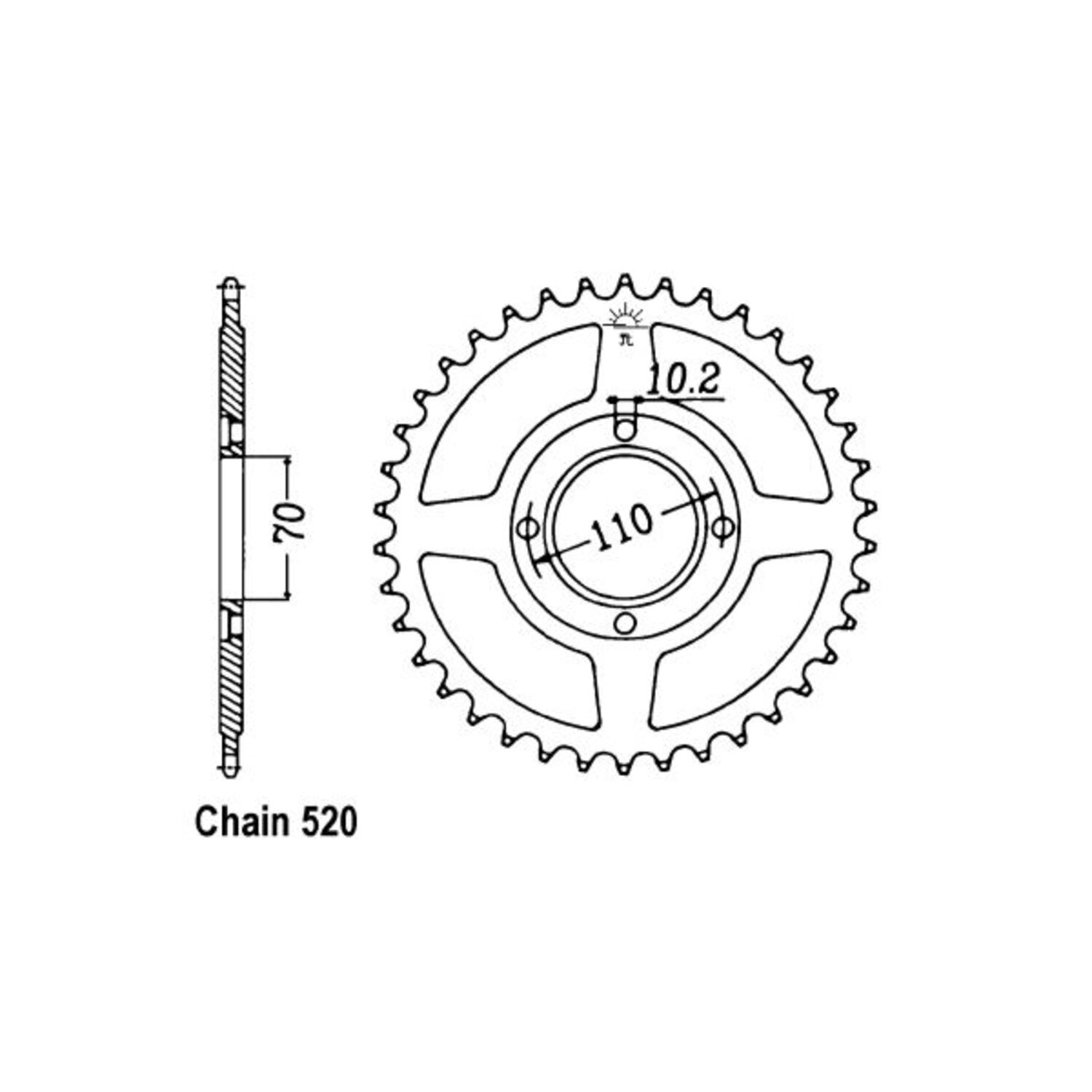 JT Rear Sprocket 247.35