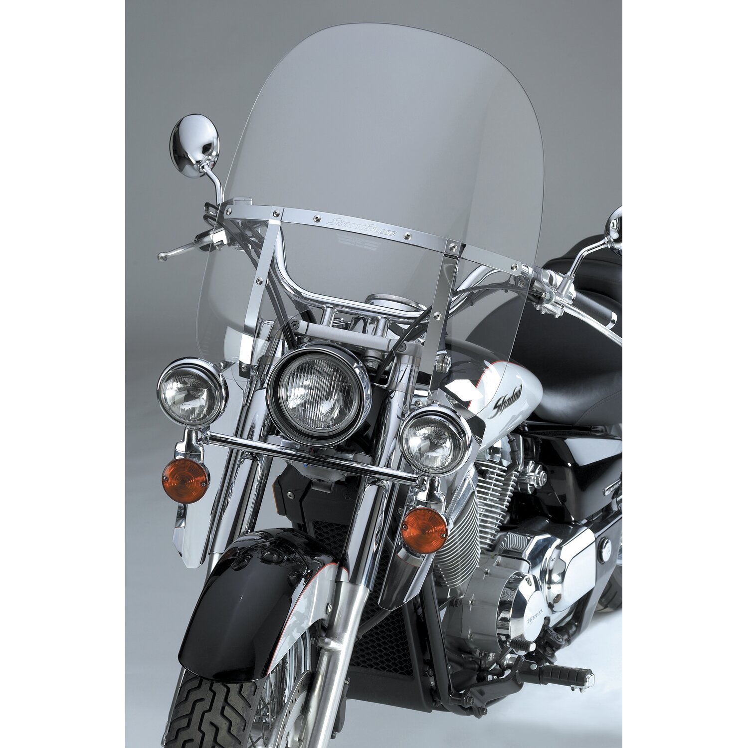 National Cycle lower deflectors, Silver, Chrome