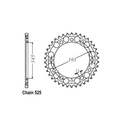JT Steel rear sprockets are manufactured using Japanese C49 high carbon steel. Designed to minimise weight and maximise strength. Accurately machined to achieve balance and a perfect fit and chain alignment