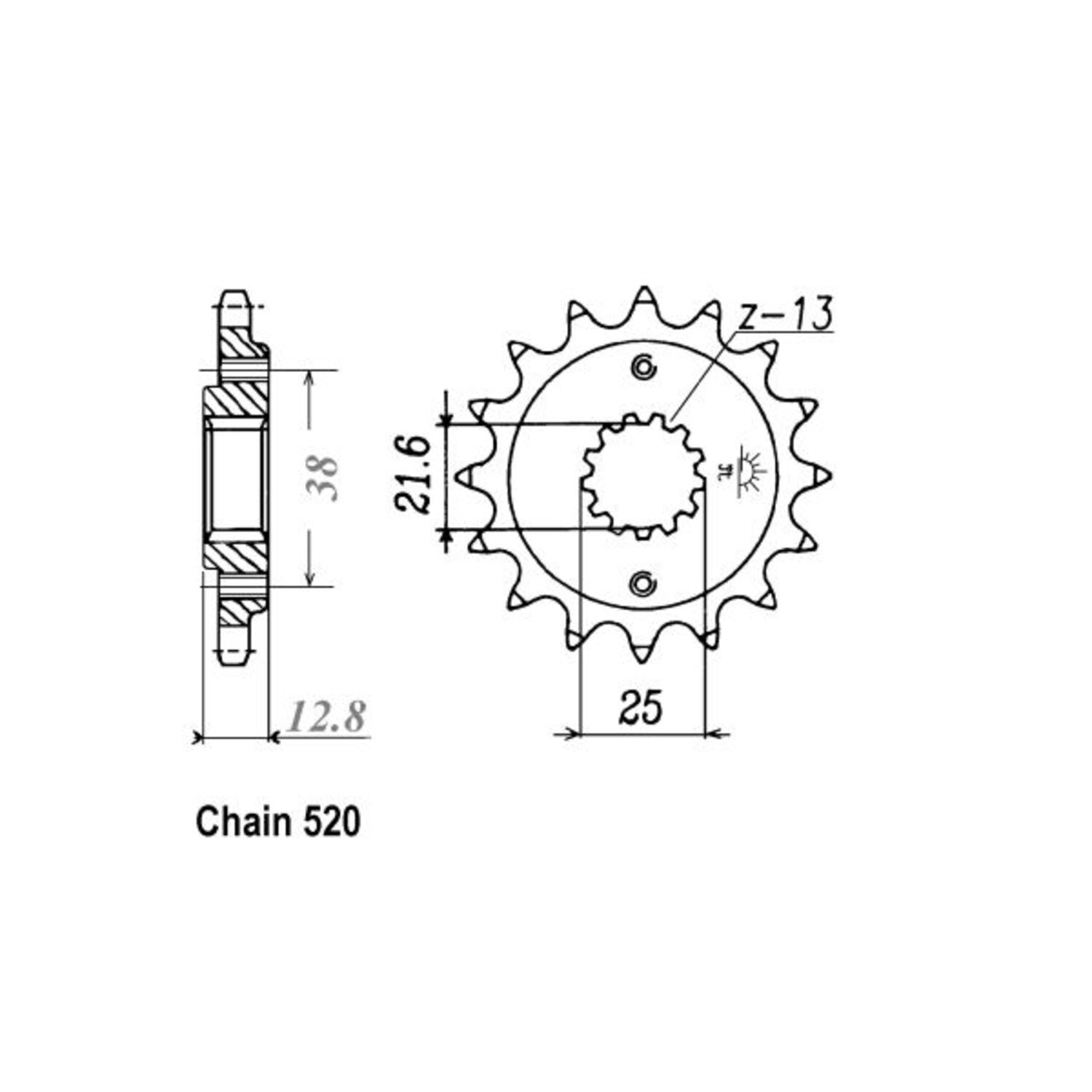 JT Front Sprocket 511.14