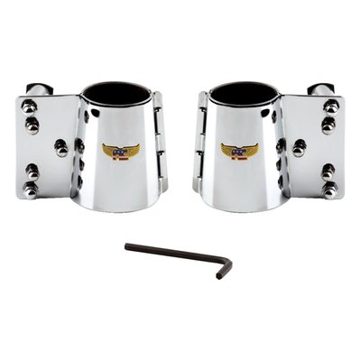 Chrome. For National Cycle Ranger, Custom & Low Boy (narrow frame)  Heavy Duty™ windshields & National Cycle Dakota 4.5™ windshields.