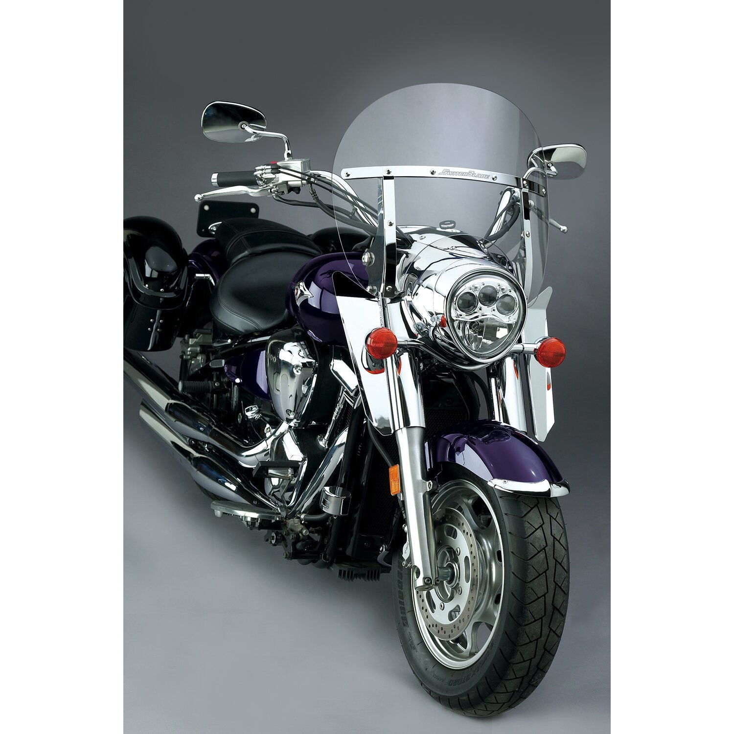 NC SwitchBlade® Quick Release Windshield Chopped™ Clear, Unpainted