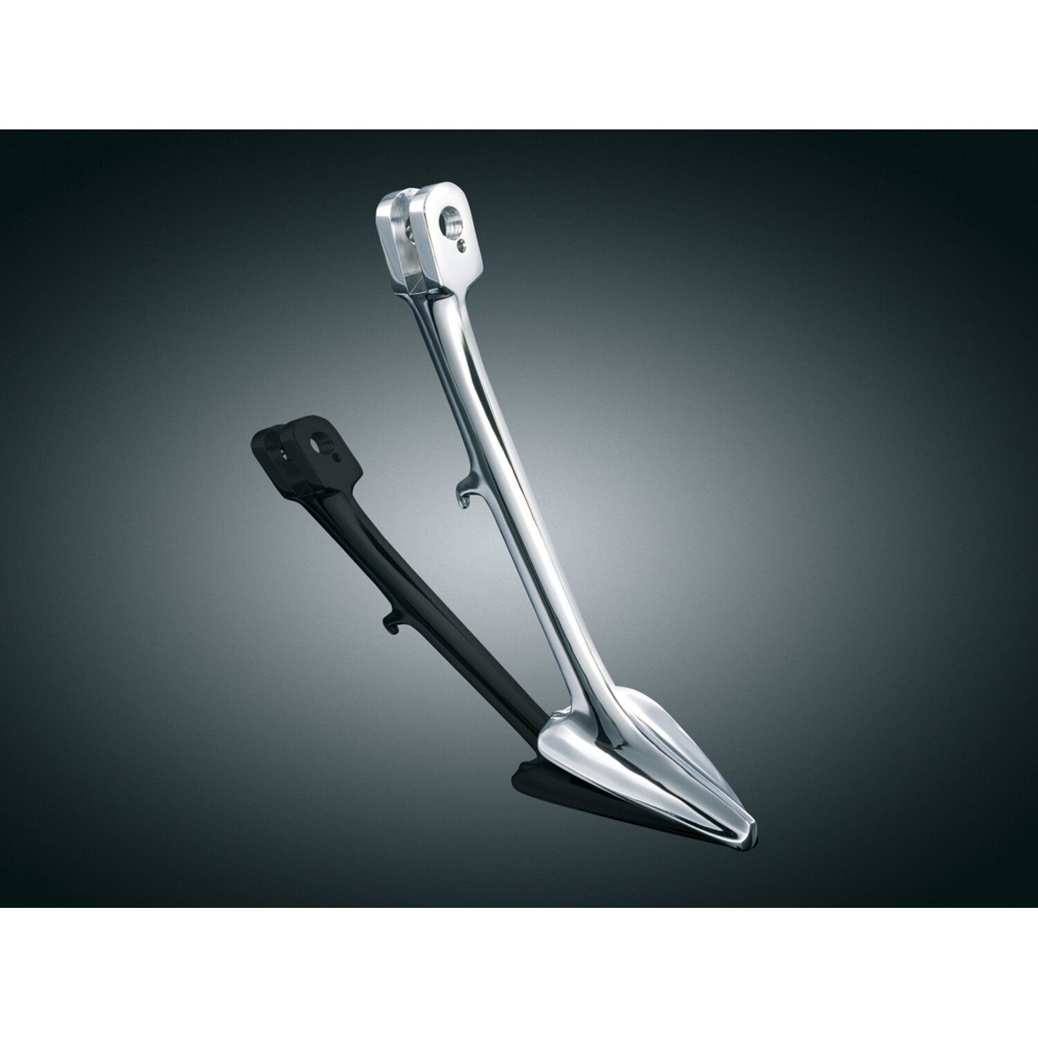 Kuryakyn, Stand-rite kickstand, Silver, Chrome