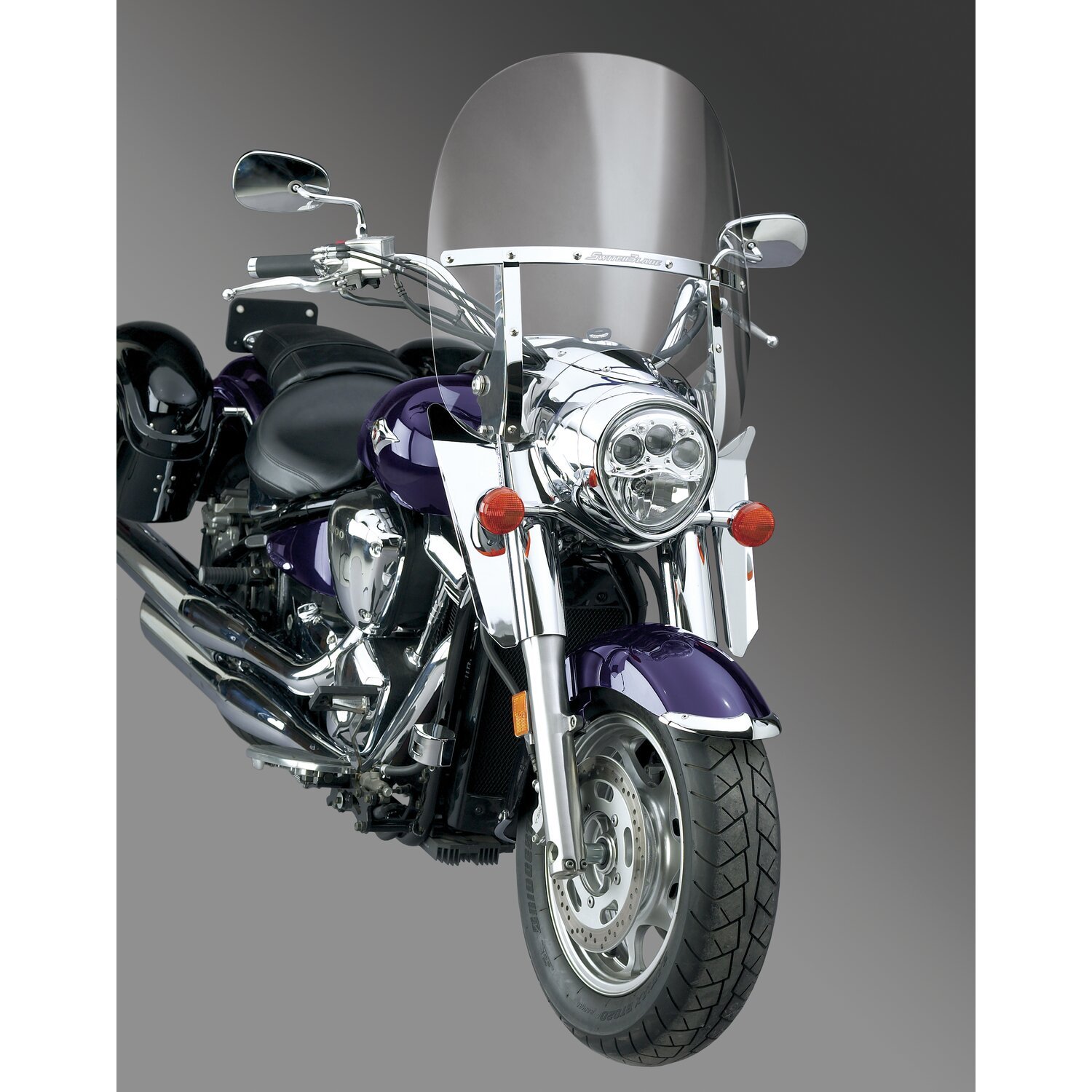National Cycle lower deflectors, Silver, Chrome