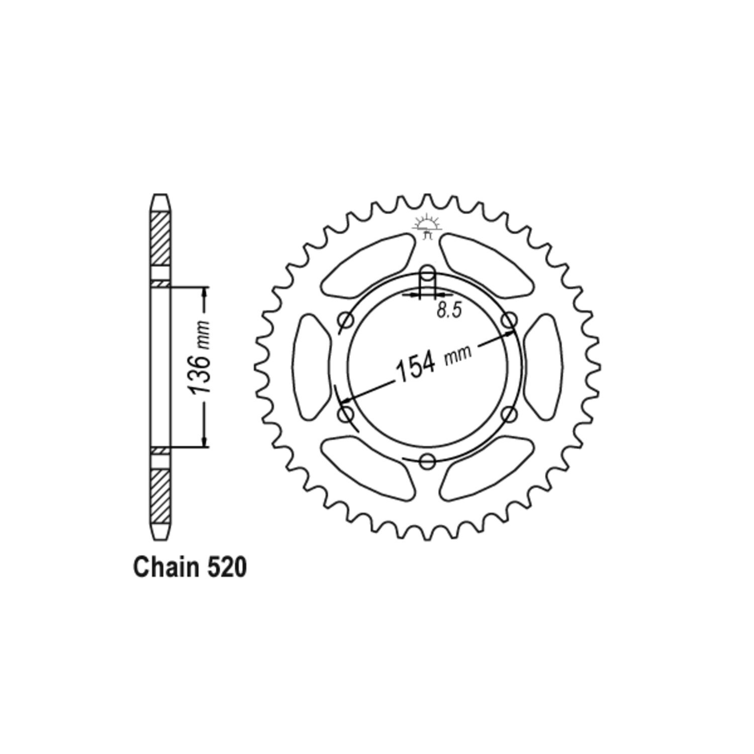 JT Rear Sprocket 9.47