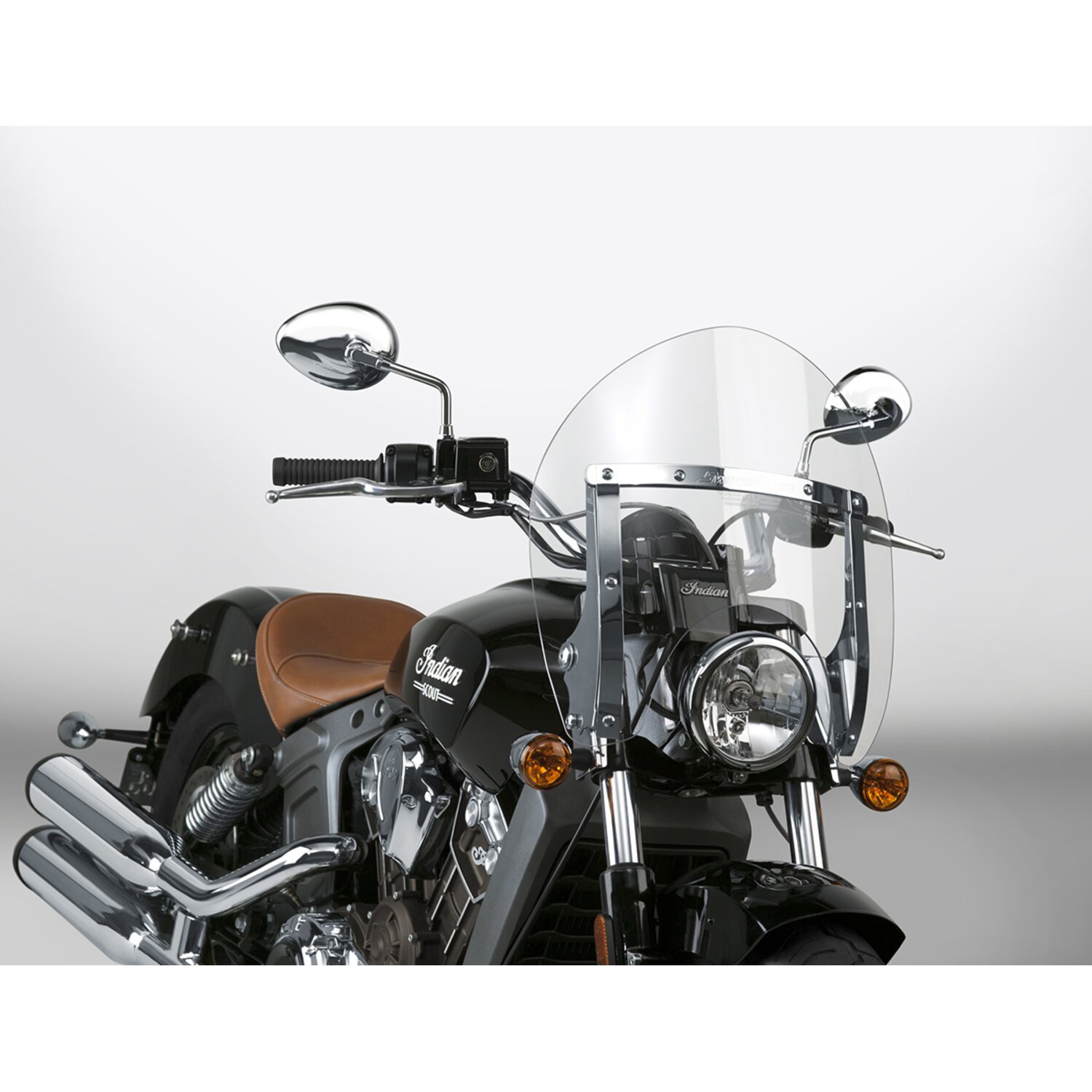 18.75 inch — NC SwitchBlade® Quick Release Windshield Shorty® Clear, Unpainted