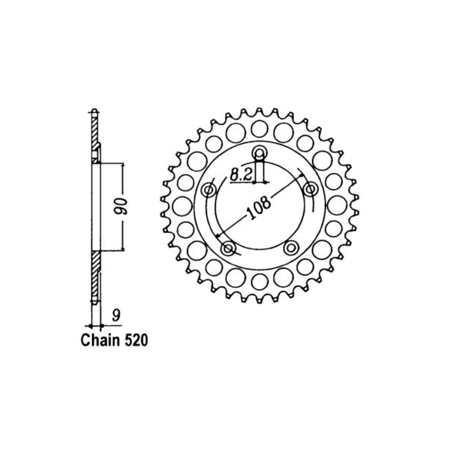 JT Rear Sprocket 491.40