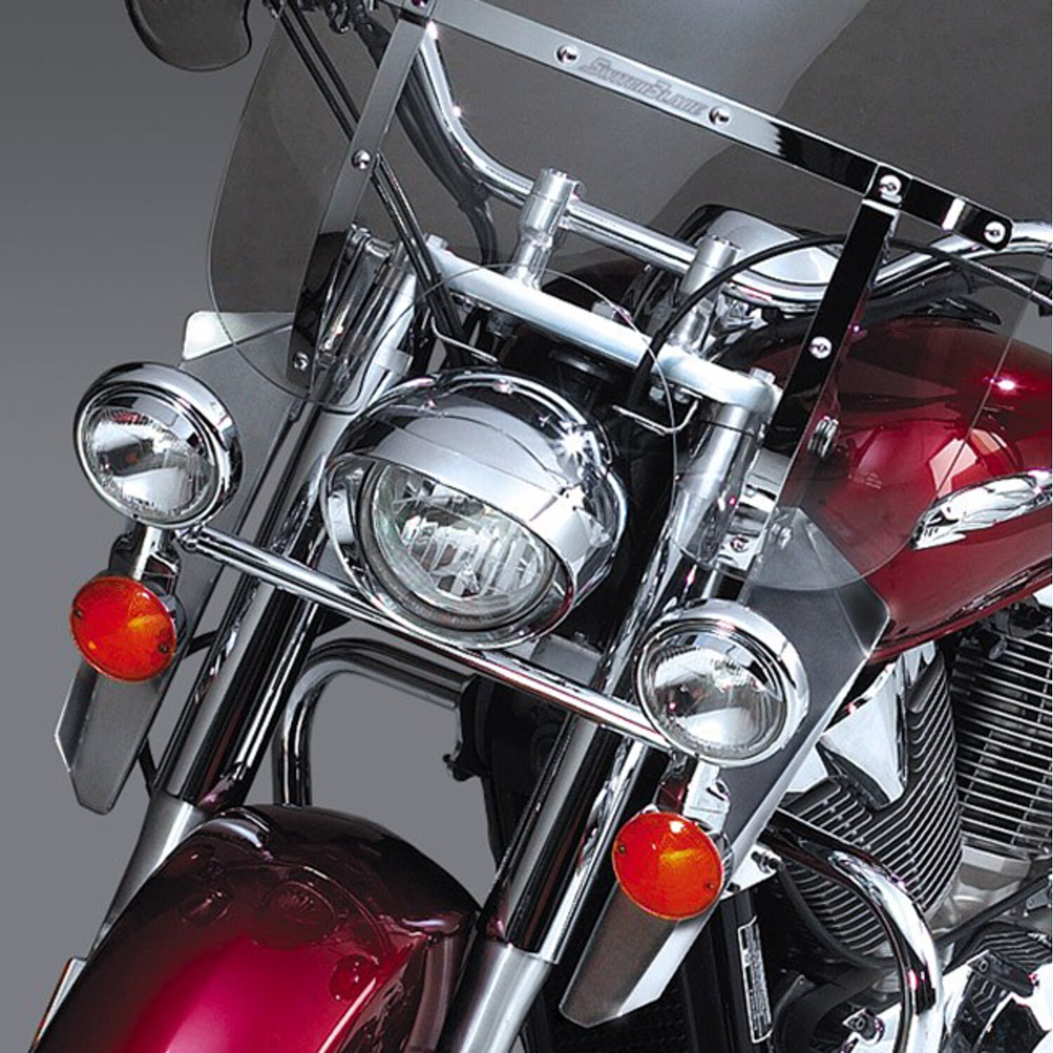 National Cycle lower deflectors, Silver, Chrome