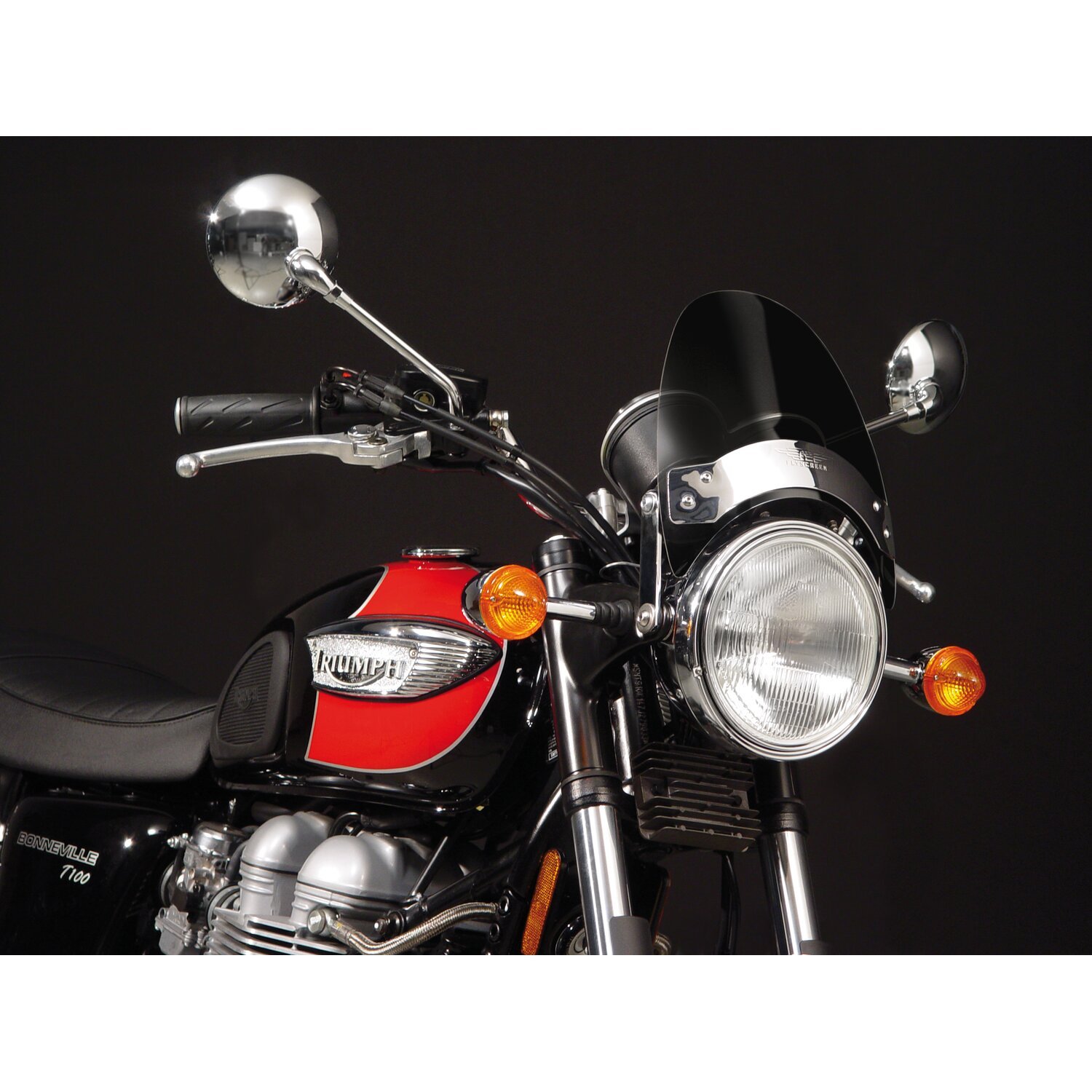 National Cycle Flyscreen® LS dark tint, Black, Chrome