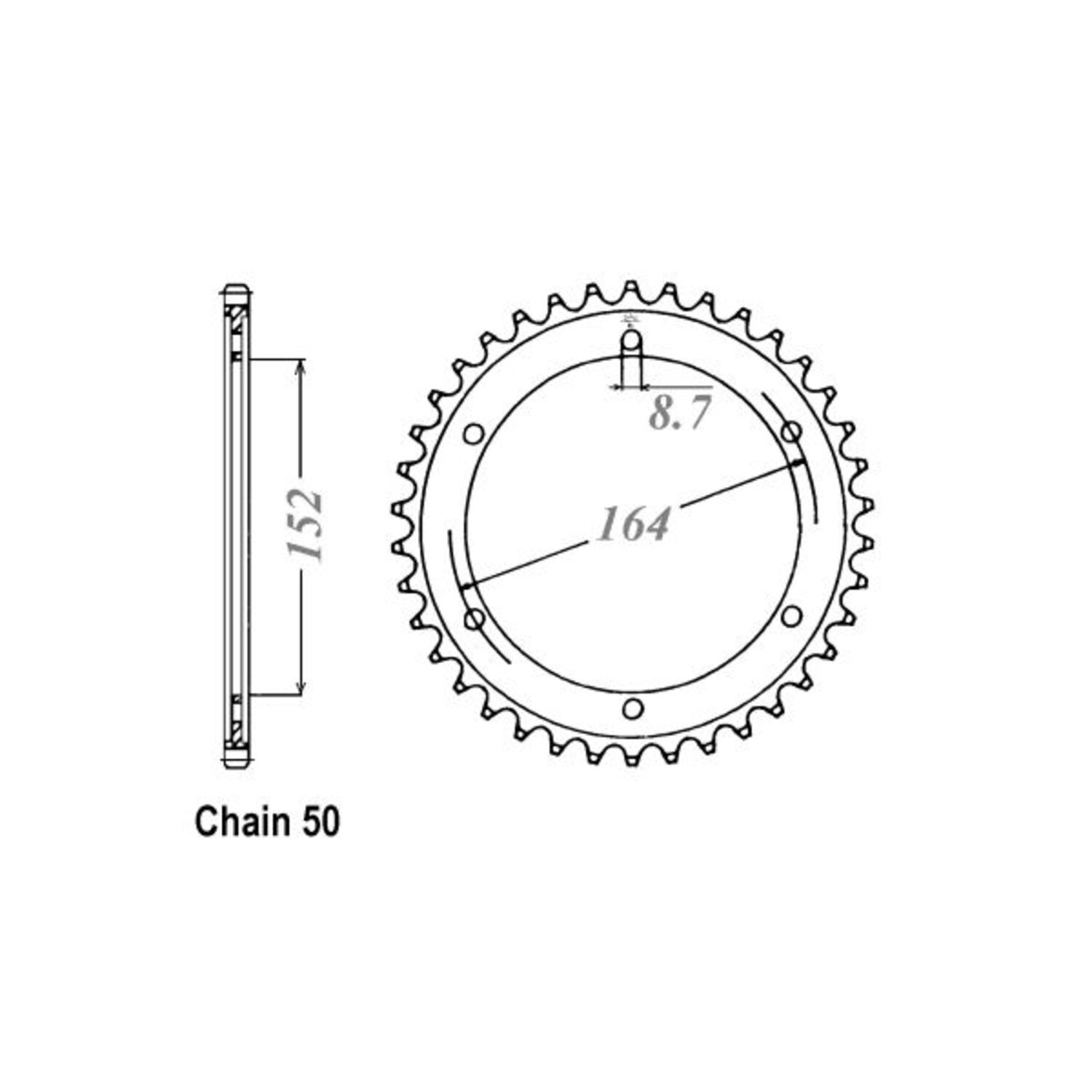 JT Rear Sprocket 841.42