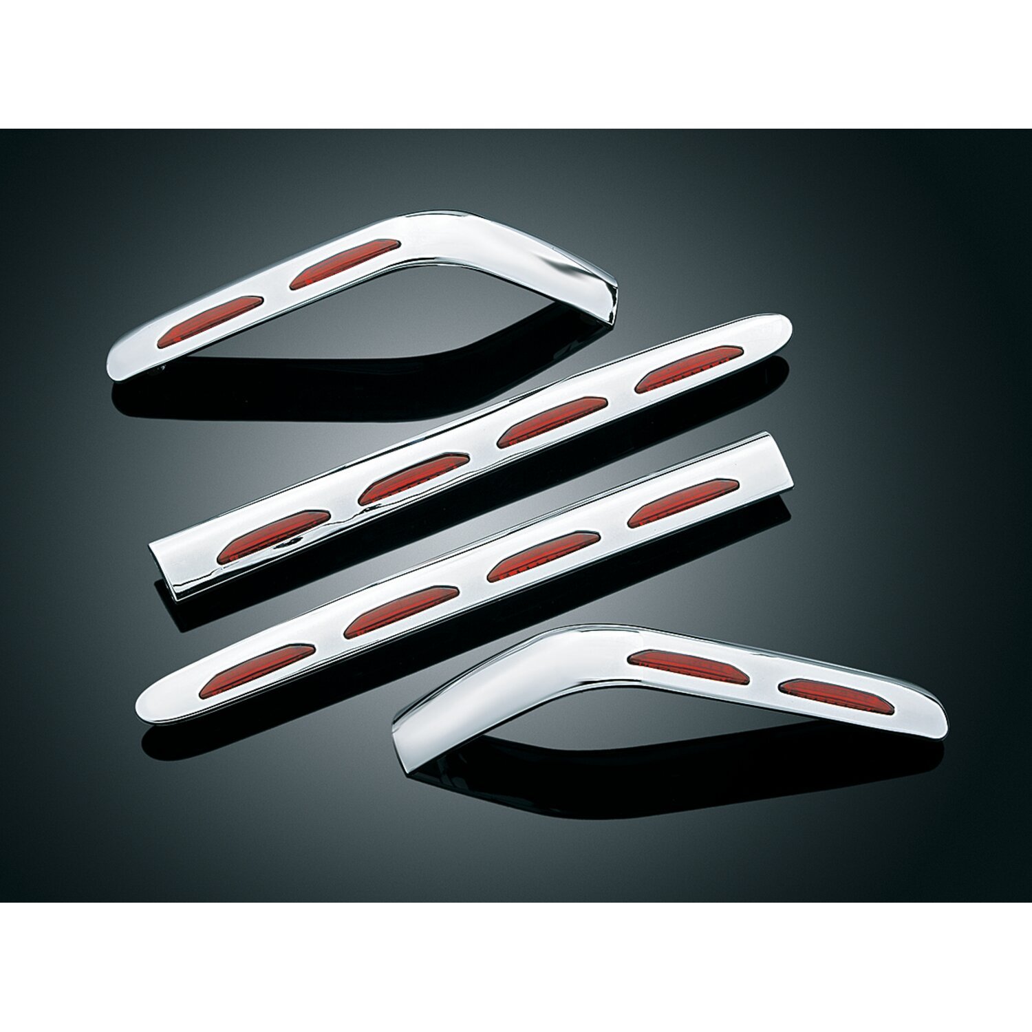 Kuryakyn, LED lighted saddlebag molding, red lens