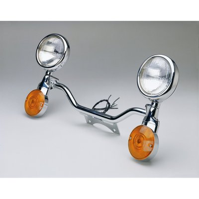 The spotlight bar is wired for activation with the headlight high beam switch, but with NC 8082594 Spotlight Bar Switch (sold separately), it can be turned off when supplemental lighting is not needed; fully assembled and wired for easy installation.