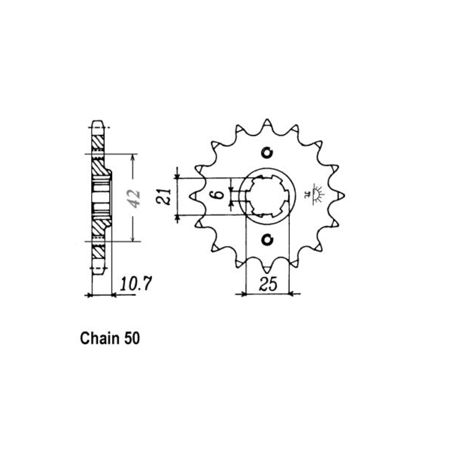 JT Front Sprocket 338.16
