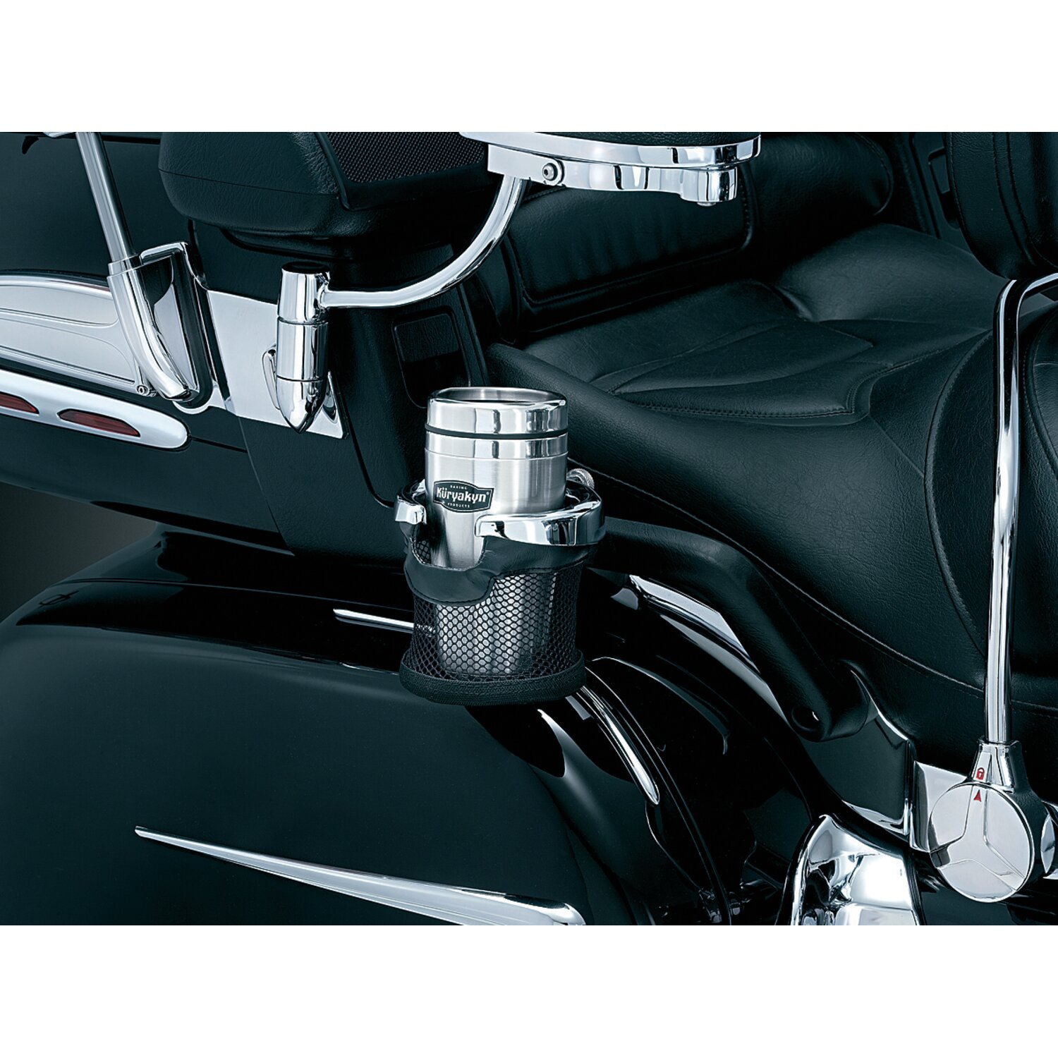 Kuryakyn, Passenger drink holder w/mesh basket