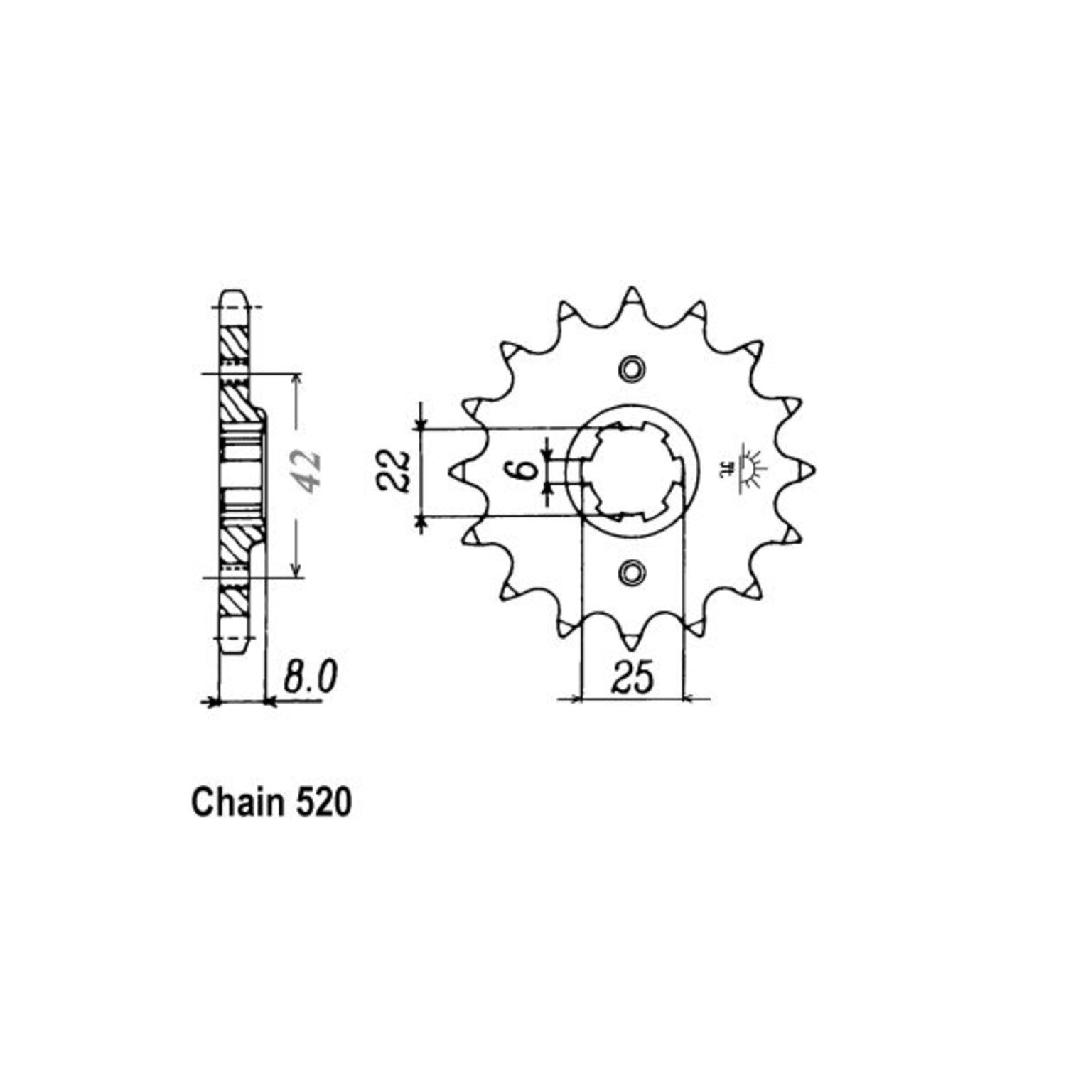 JT Front Sprocket 281.14