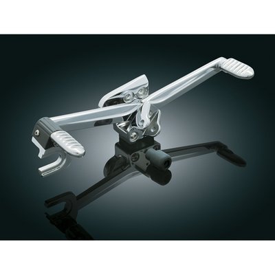 If you want the convenience of a heel-toe shifter, but don't want to convert to floorboards. This simple kit installs in minutes and retains the stock footpegs.