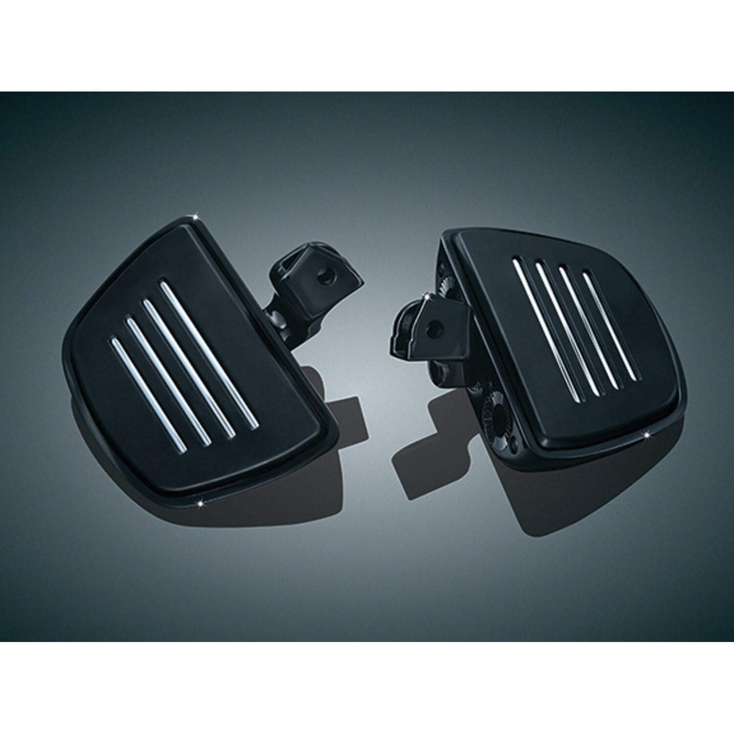 Kuryakyn, Premium mini boards with comfort drop mounts, Black, Gloss