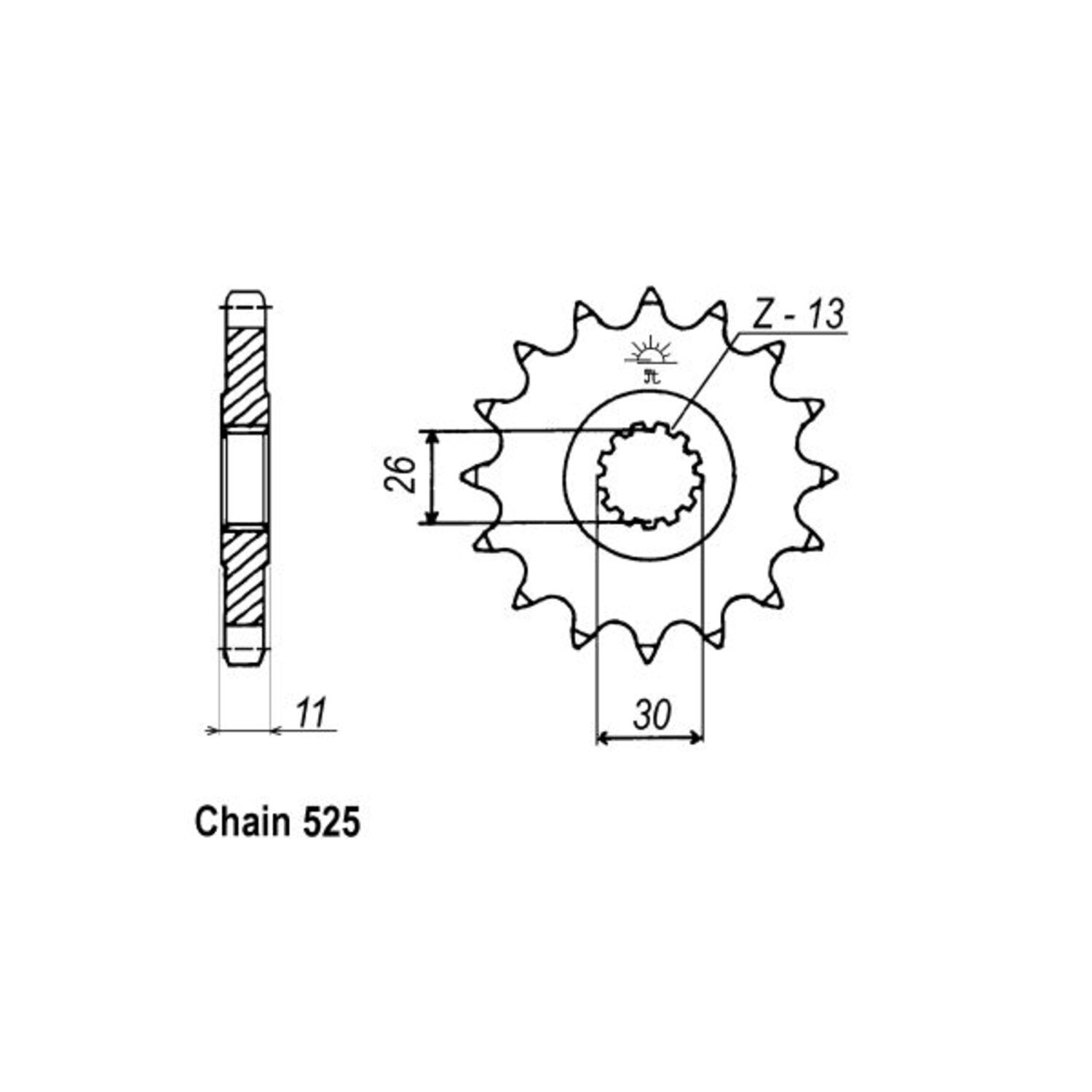 JT Front Sprocket 1591.16