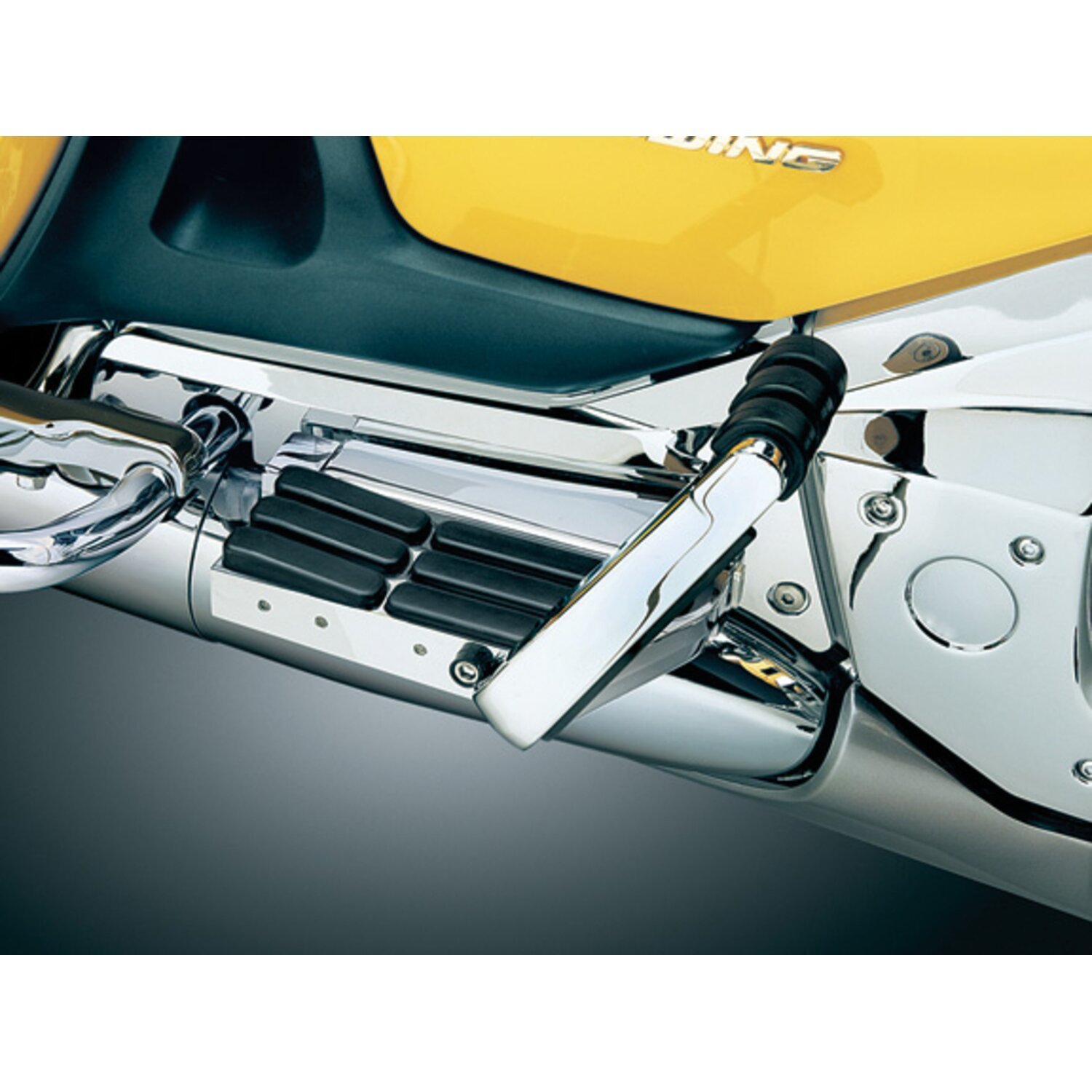 Kuryakyn, Transformer passenger floorboards, Silver, Chrome