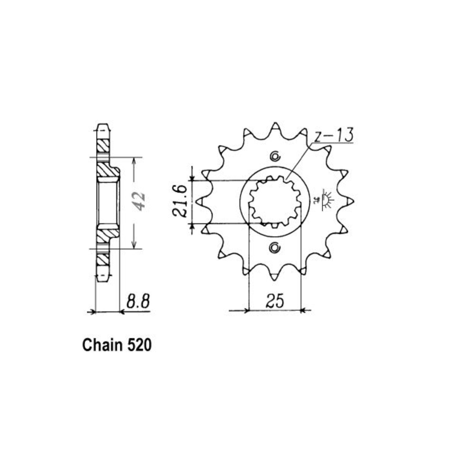 JT Front Sprocket 516.15