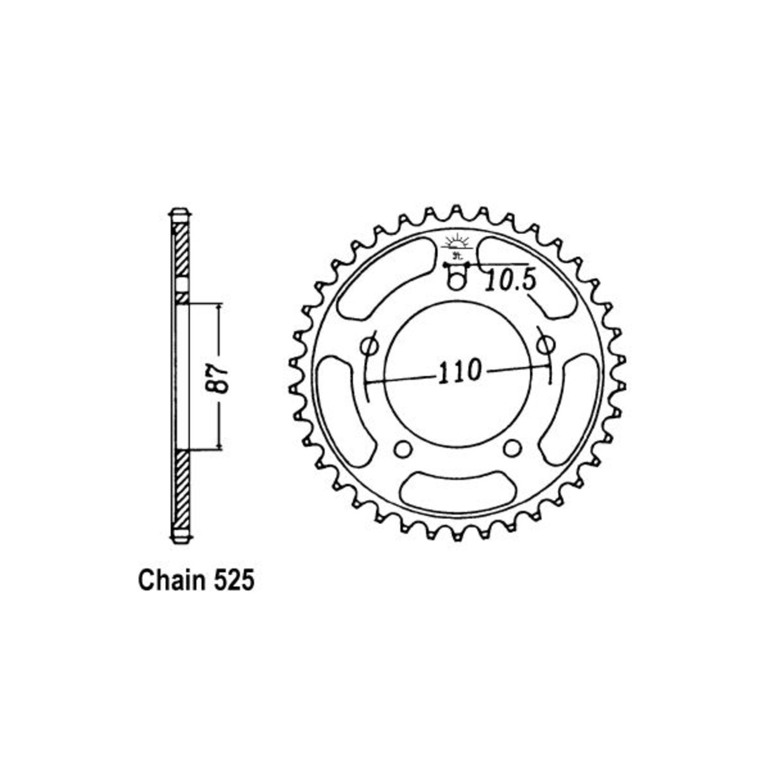 JT Rear Sprocket 807.48