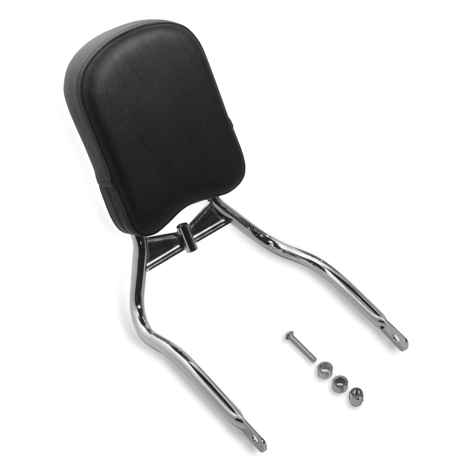 NC Paladin® Back rest kit chrome, Black, Plain