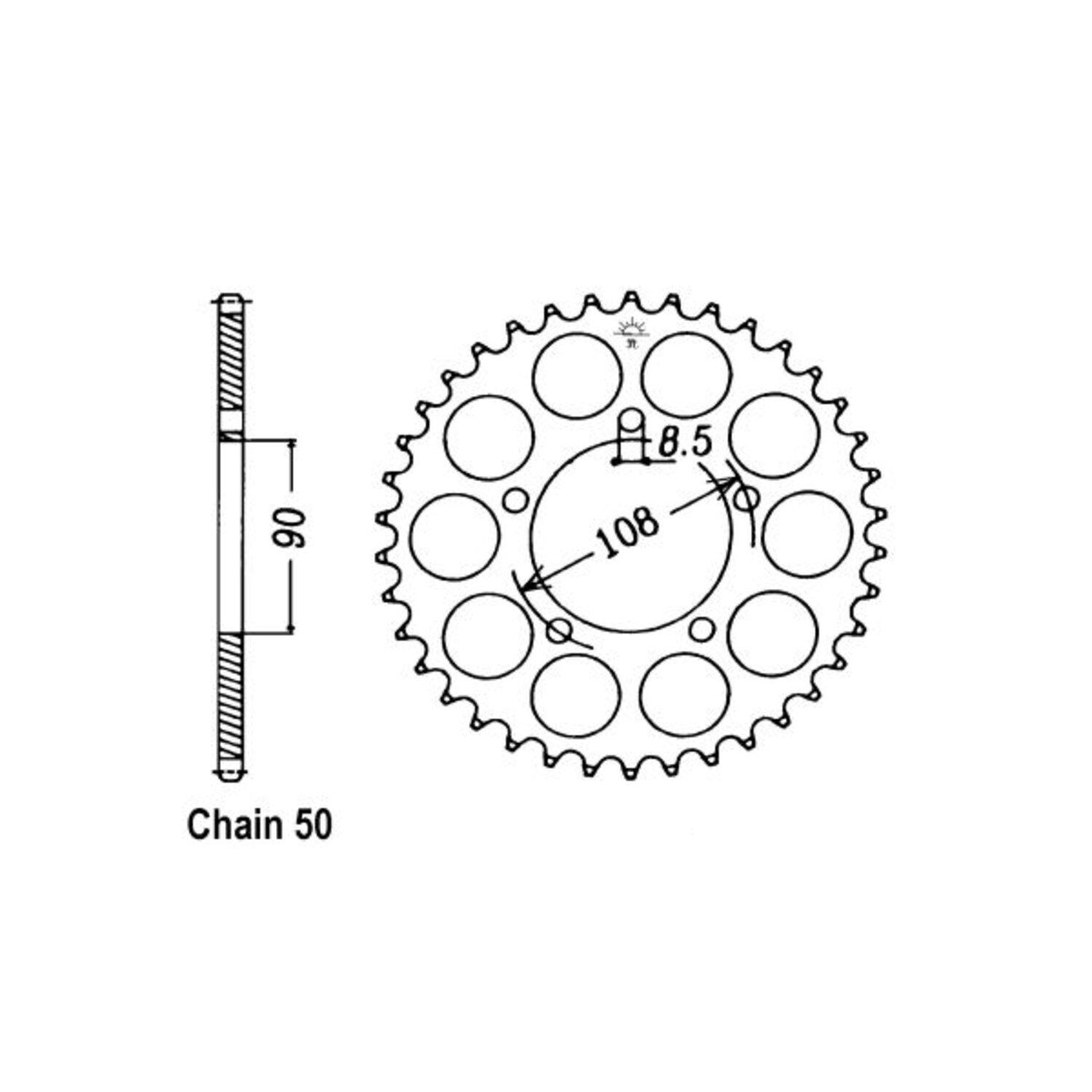 JT Rear Sprocket 1022.40