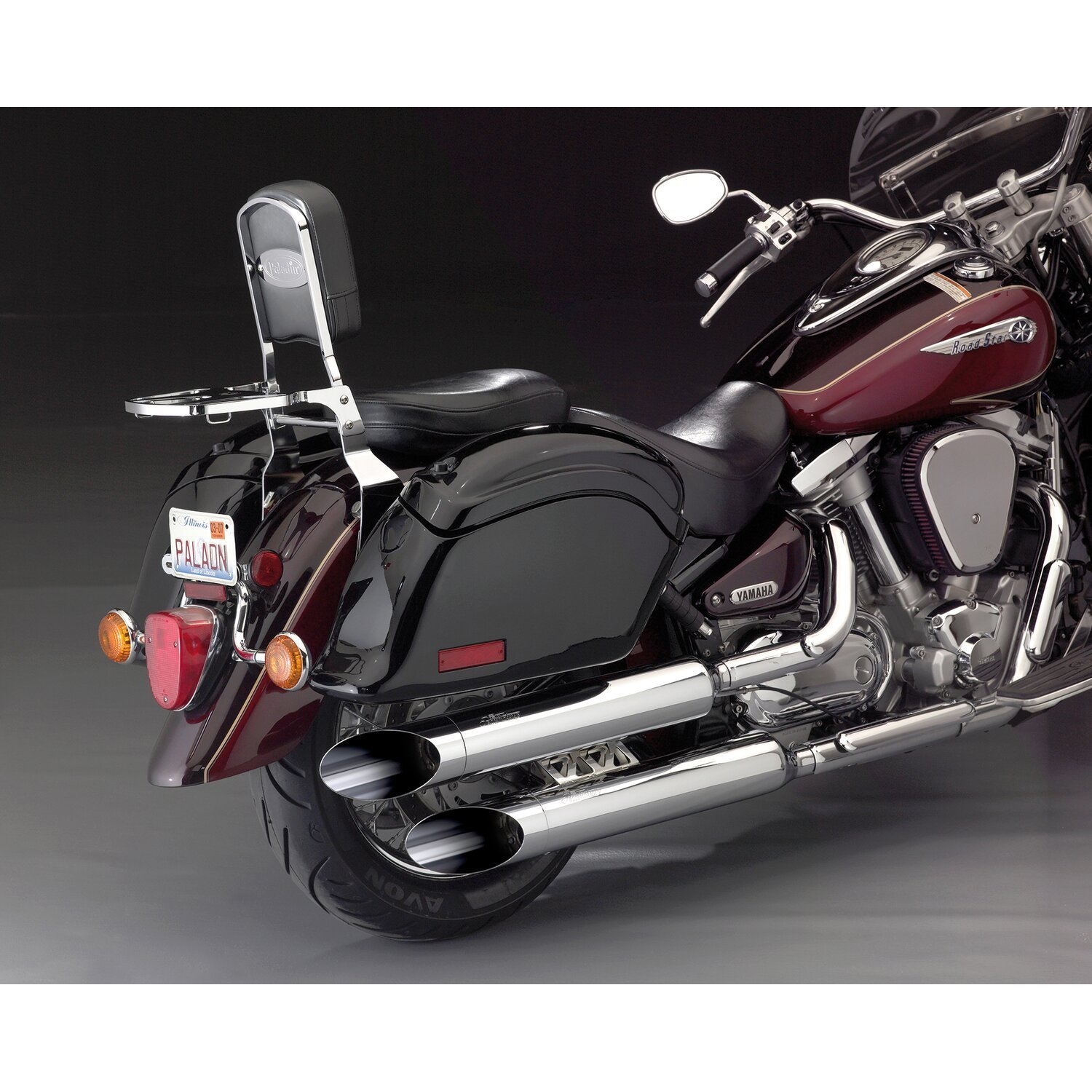 NC Paladin® Back rest, Black, chrome