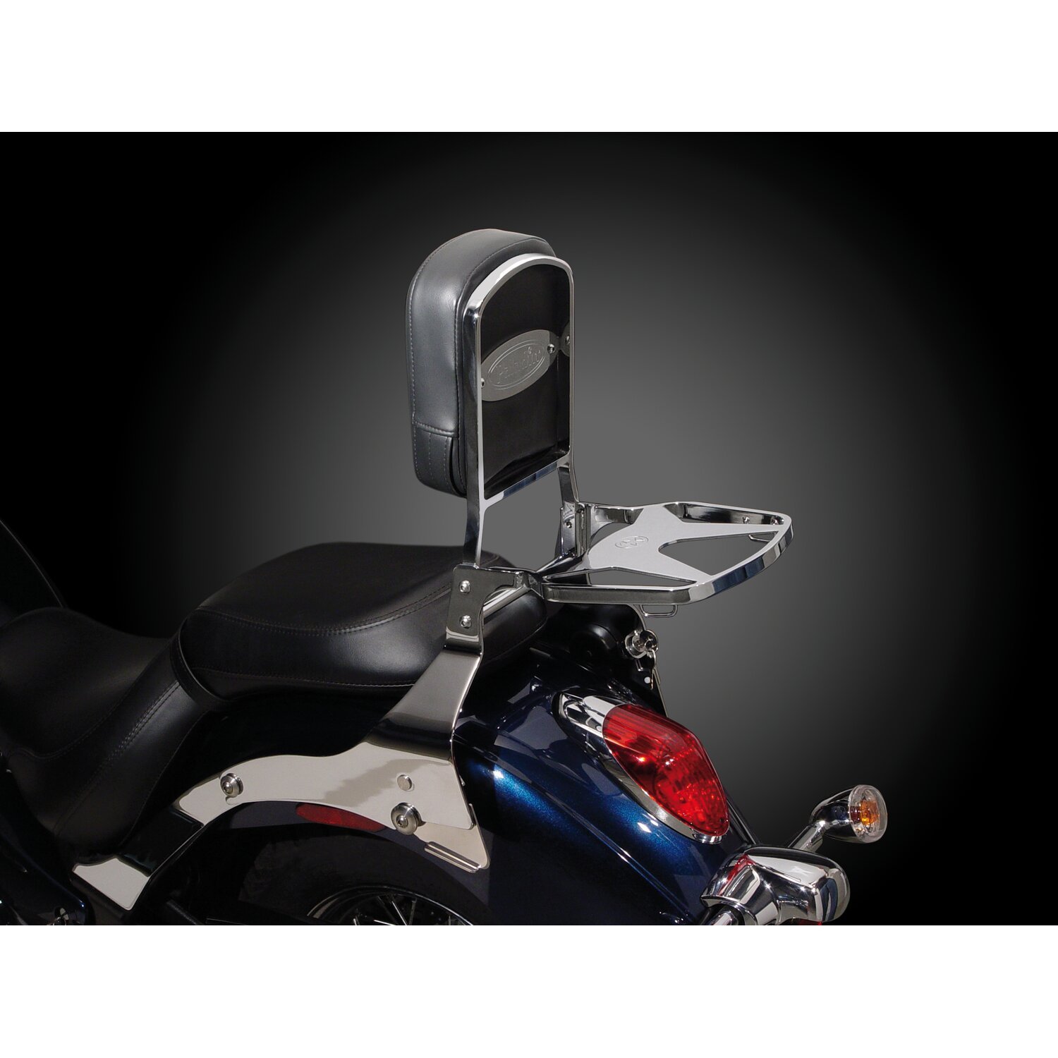 NC Paladin® Back rest chrome, Black, Plain