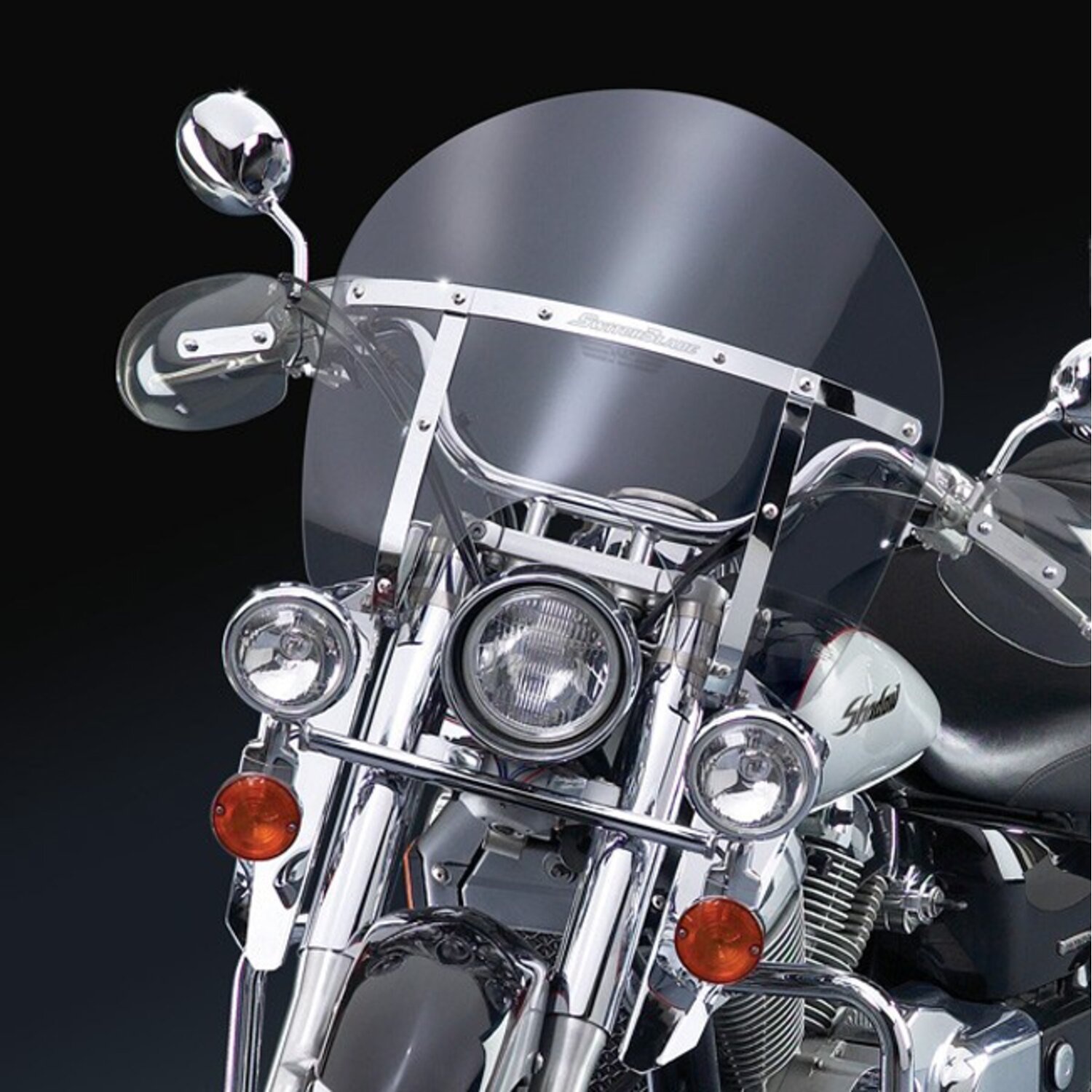 NC SwitchBlade® Quick Release Windshield Chopped™ Clear, Unpainted
