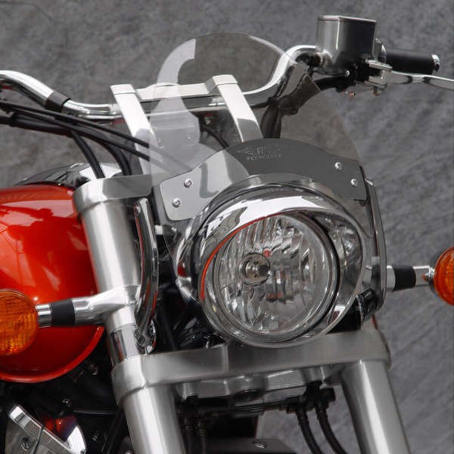 National Cycle Flyscreen® LS light tint, Gray, Chrome