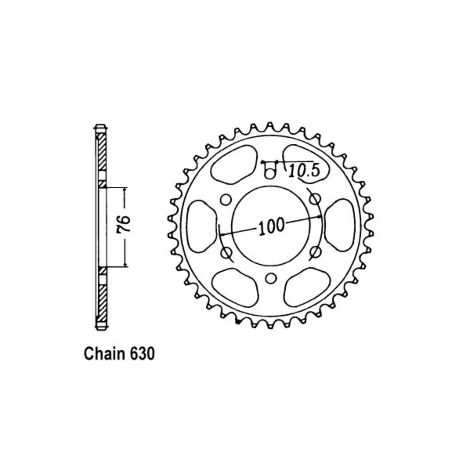JT Rear Sprocket 818.41