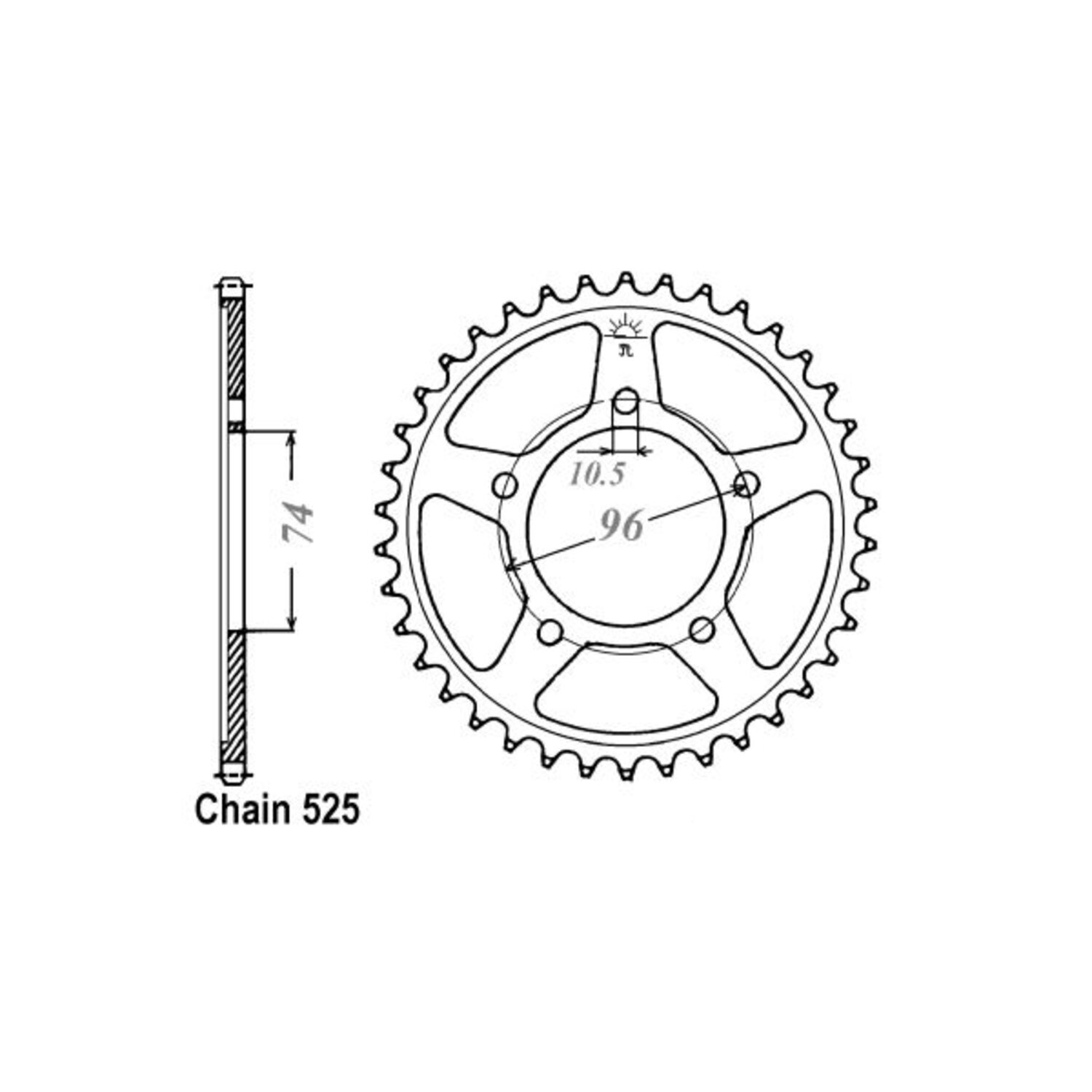 JT Rear Sprocket 1313.40