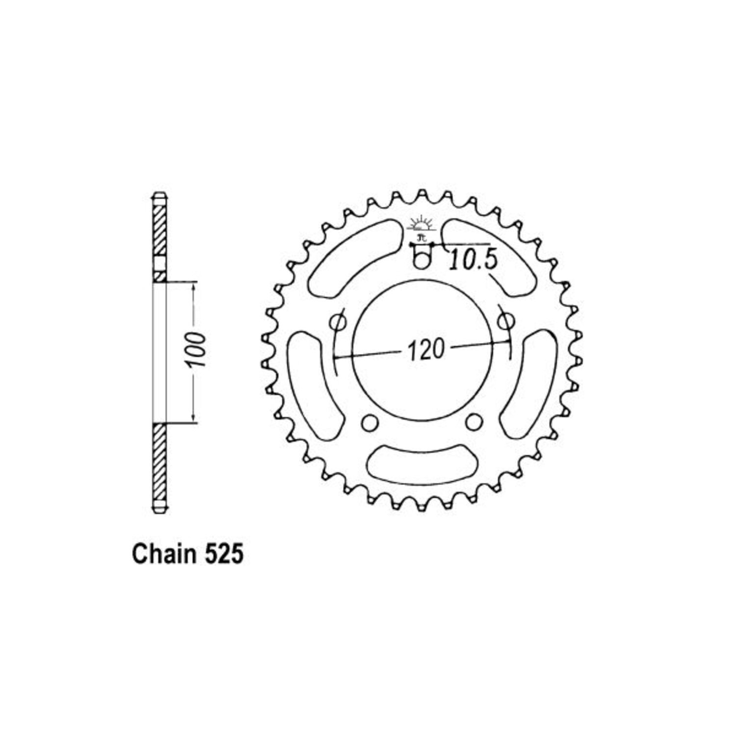 JT Rear Sprocket 702.42