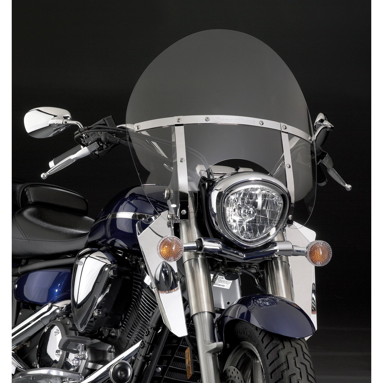 National Cycle lower deflectors, Silver, Chrome