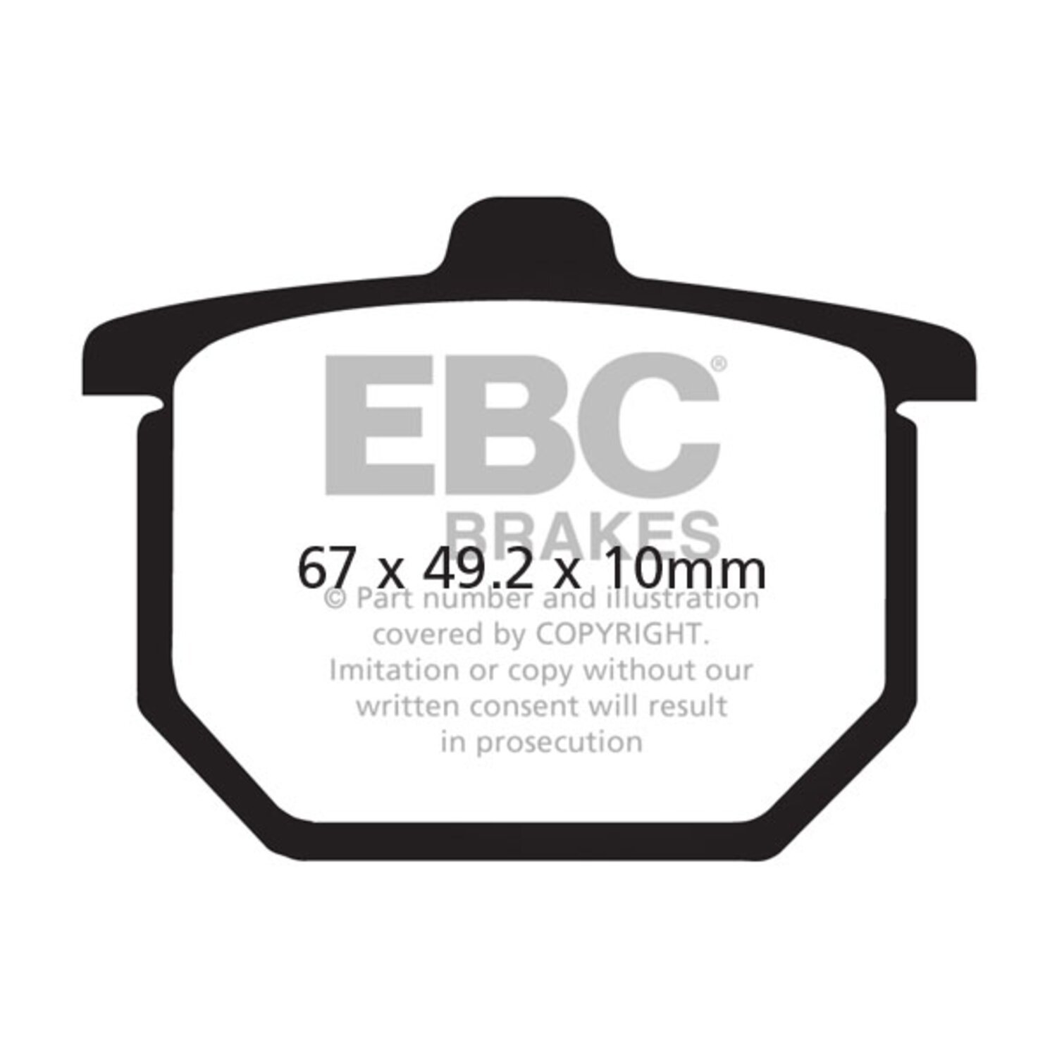 EBC V-pad Semi Sintered brake pads
