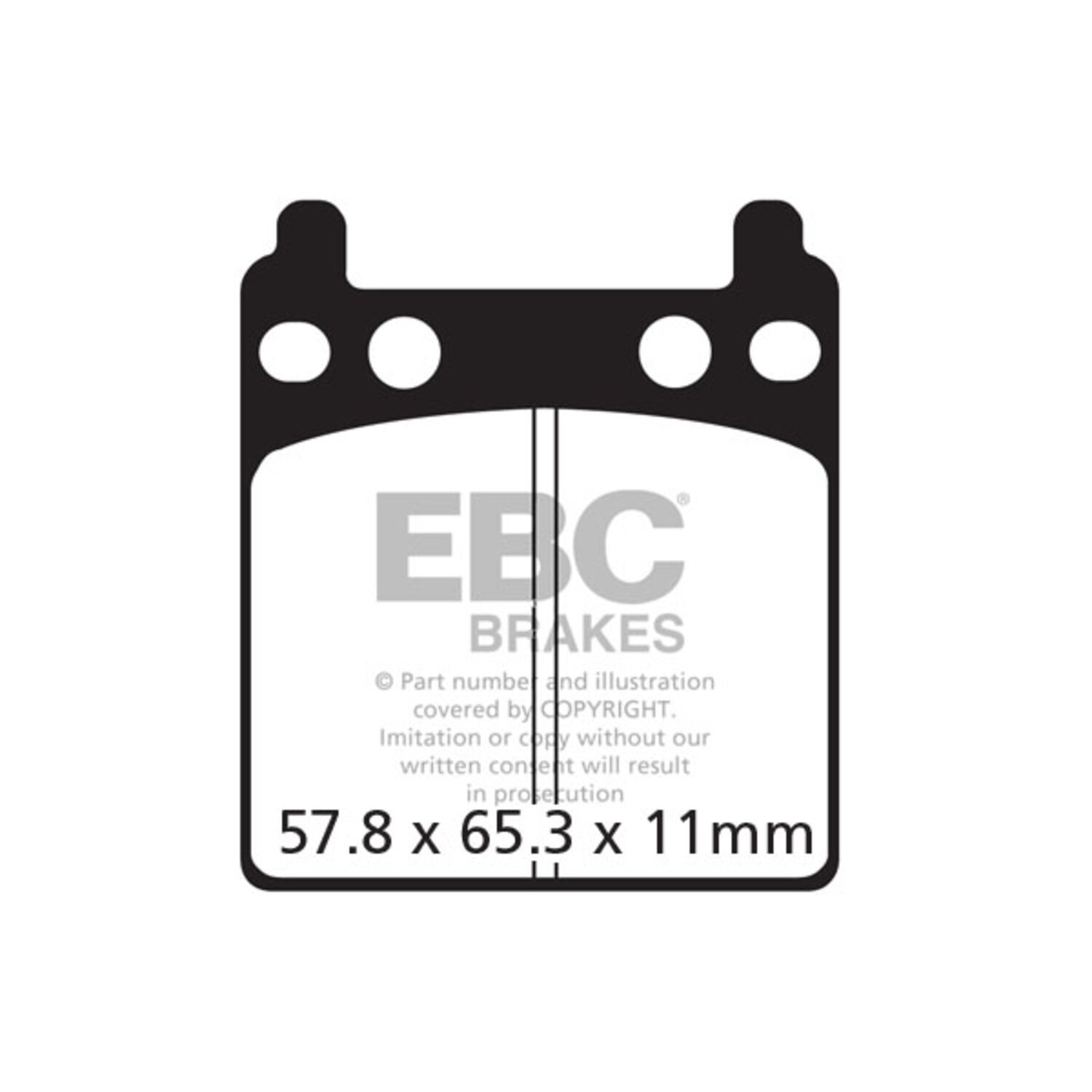 EBC V-pad Semi Sintered brake pads