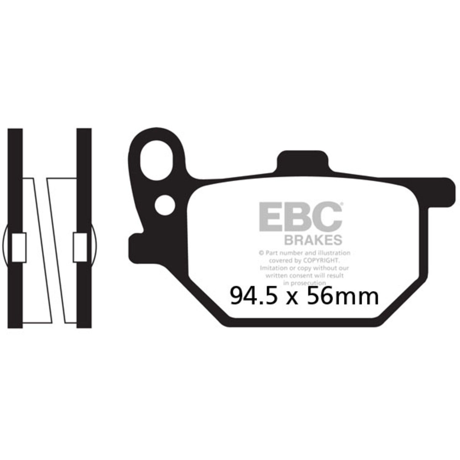 EBC V-pad Semi Sintered brake pads