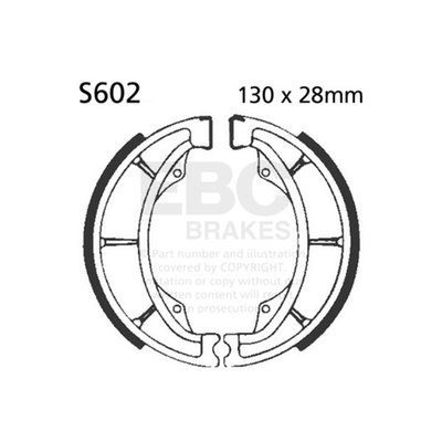 EBC grooved series brake shoes are radius ground and edge trimmed to fit precisely in your brake drum and also feature lead in and lead out chamfers at lining ends and original equipment style brake shoe springs. The multiple angled liner grooves are designed to channel away dirt, dust,water and debris from the braking area to improve braking and extend shoe and drum life.