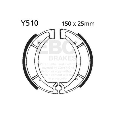 EBC plain brake shoes are made using high-pressure die cast aluminium platforms with bonded brake linings. They are radius ground, edge trimmed and also feature lead in & lead out chamfers at lining ends and original equipment style brake shoe springs.