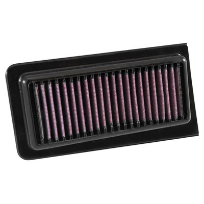 K&N filters are designed to achieve high, virtually unrestricted air flow while maintaining filtration levels critical to ensure long engine life. These high quality K&N air filters are reusable and washable, and they fit many air cleaners as stock replacement. The elements are designed with a ribbed surface that will give you up to 50% more filter area than a regular replacement filter, dramatically increasing air flow.  
- Designed to provide increased horsepower and acceleration. 
- Pleated cotton media provides a large filtration area offering low restriction and long service intervals. 
- Multi-layers of woven cotton gauze media offers excellent filtration. 
- Fits directly into OEM Airbox with application specific Sealing Bead ensuring a precise fit. 
- No fuel management modification are normally required to obtain increased performance. 
- Washable and reusable
