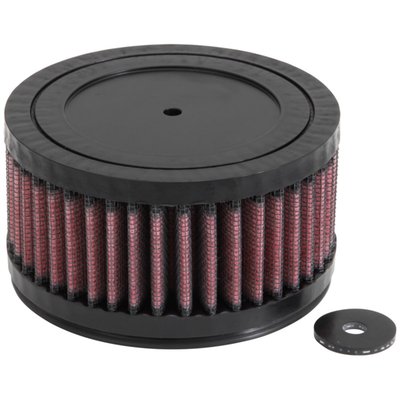 K&N filters are designed to achieve high, virtually unrestricted air flow while maintaining filtration levels critical to ensure long engine life. These high quality K&N air filters are reusable and washable, and they fit many air cleaners as stock replacement. The elements are designed with a ribbed surface that will give you up to 50% more filter area than a regular replacement filter, dramatically increasing air flow.  
- Designed to provide increased horsepower and acceleration. 
- Pleated cotton media provides a large filtration area offering low restriction and long service intervals. 
- Multi-layers of woven cotton gauze media offers excellent filtration. 
- Fits directly into OEM Airbox with application specific Sealing Bead ensuring a precise fit. 
- No fuel management modification are normally required to obtain increased performance. 
- Washable and reusable
