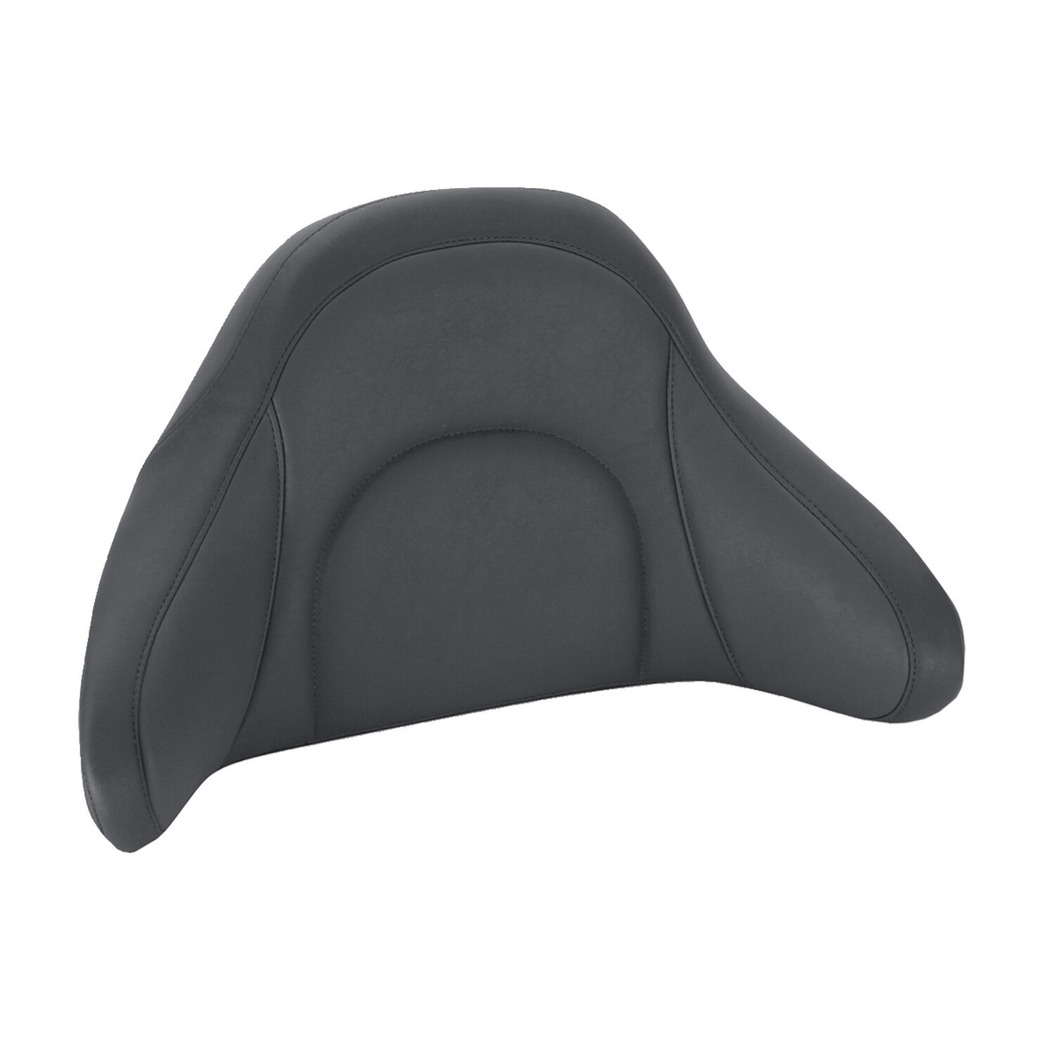 Mustang passenger backrest heated, Black, Plain